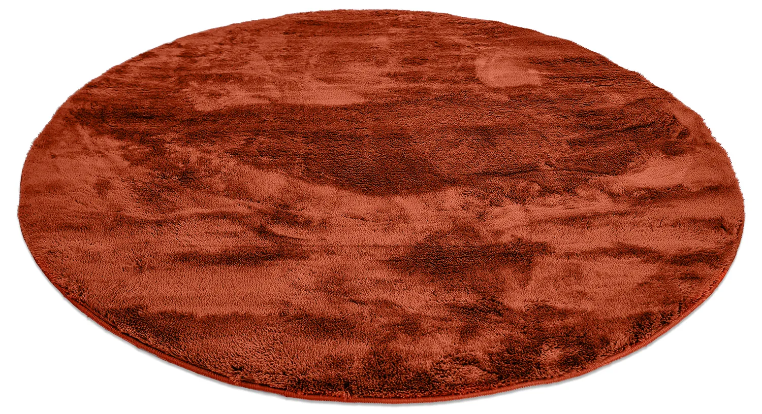 Runde Teppiche - Aranga Super Soft Fur (rot)