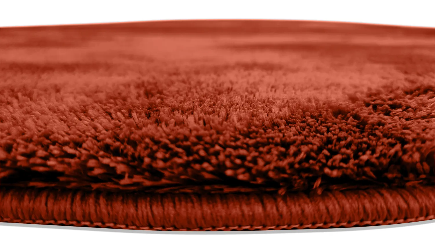 Runde Teppiche - Aranga Super Soft Fur (rot)