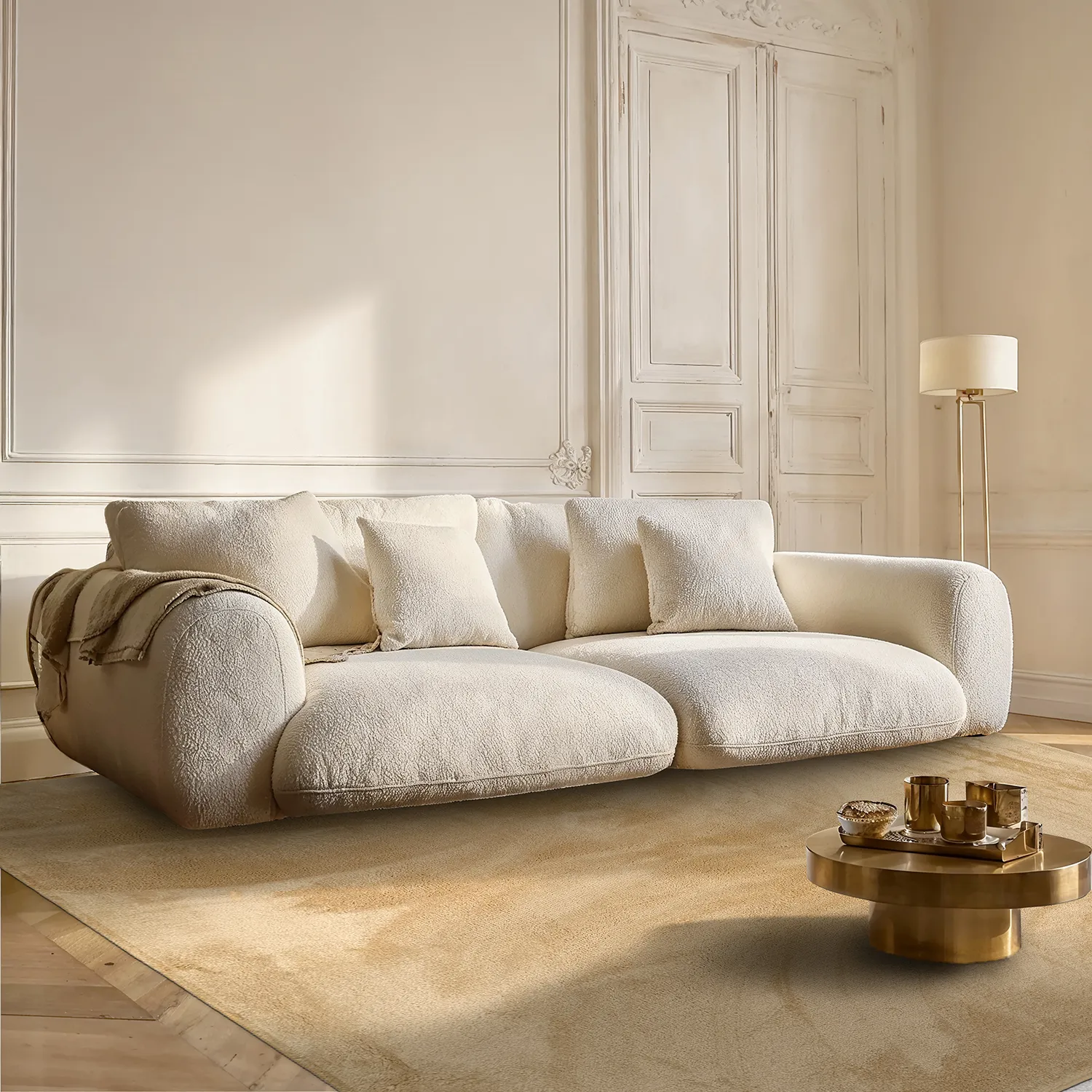 Hochflorteppiche - Aranga Super Soft Fur (dunkelbeige)