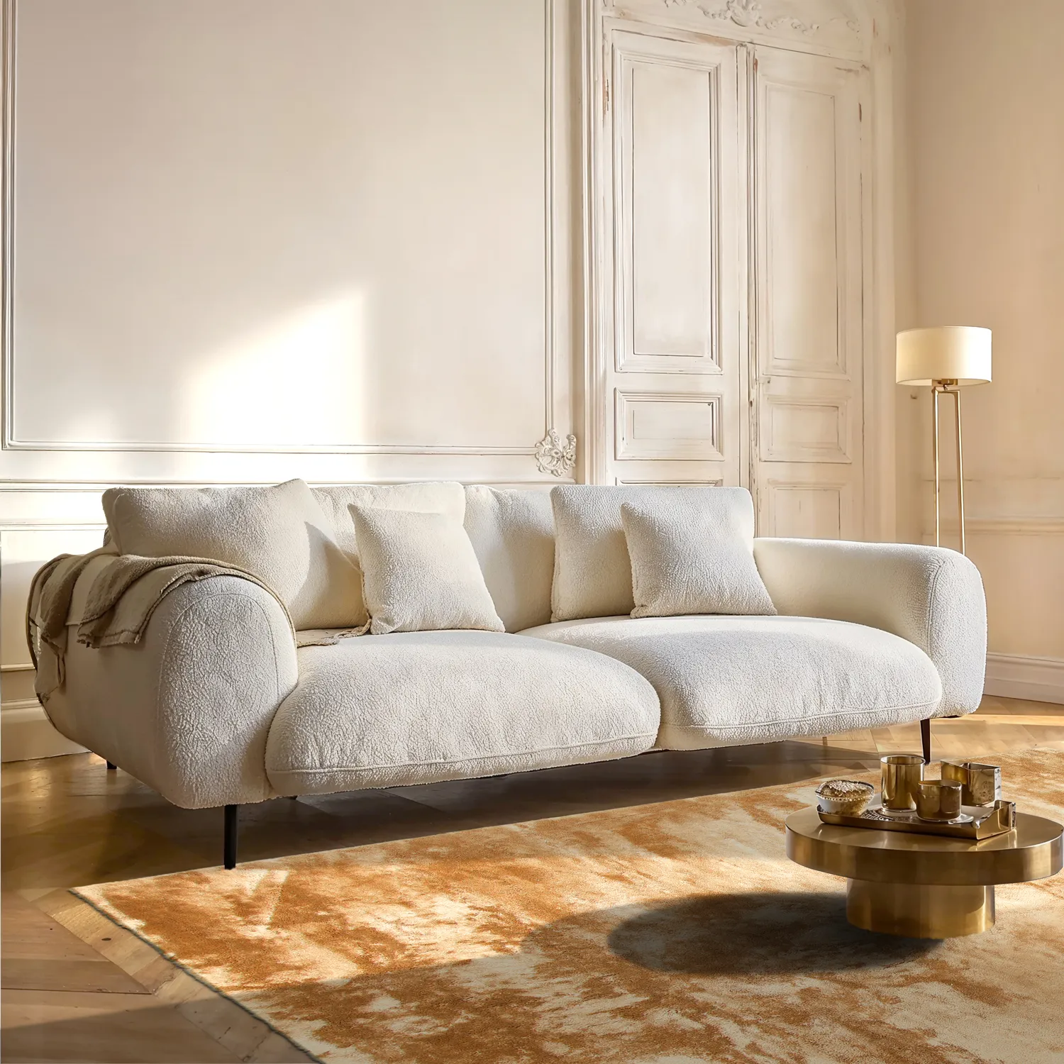 Hochflorteppiche - Aranga Super Soft Fur (hellorange)