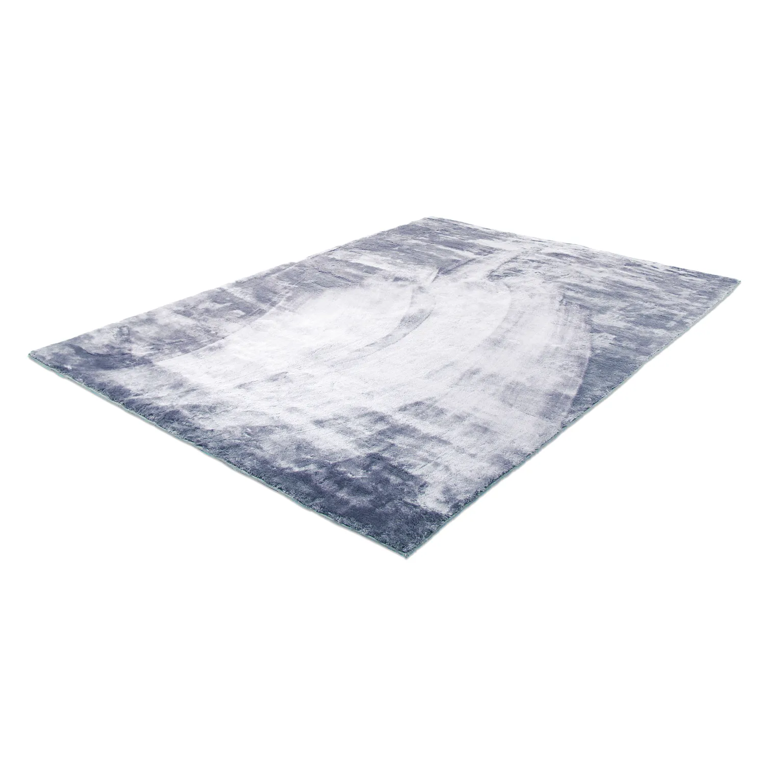 Hochflorteppiche - Aranga Super Soft Fur (stahlblau)