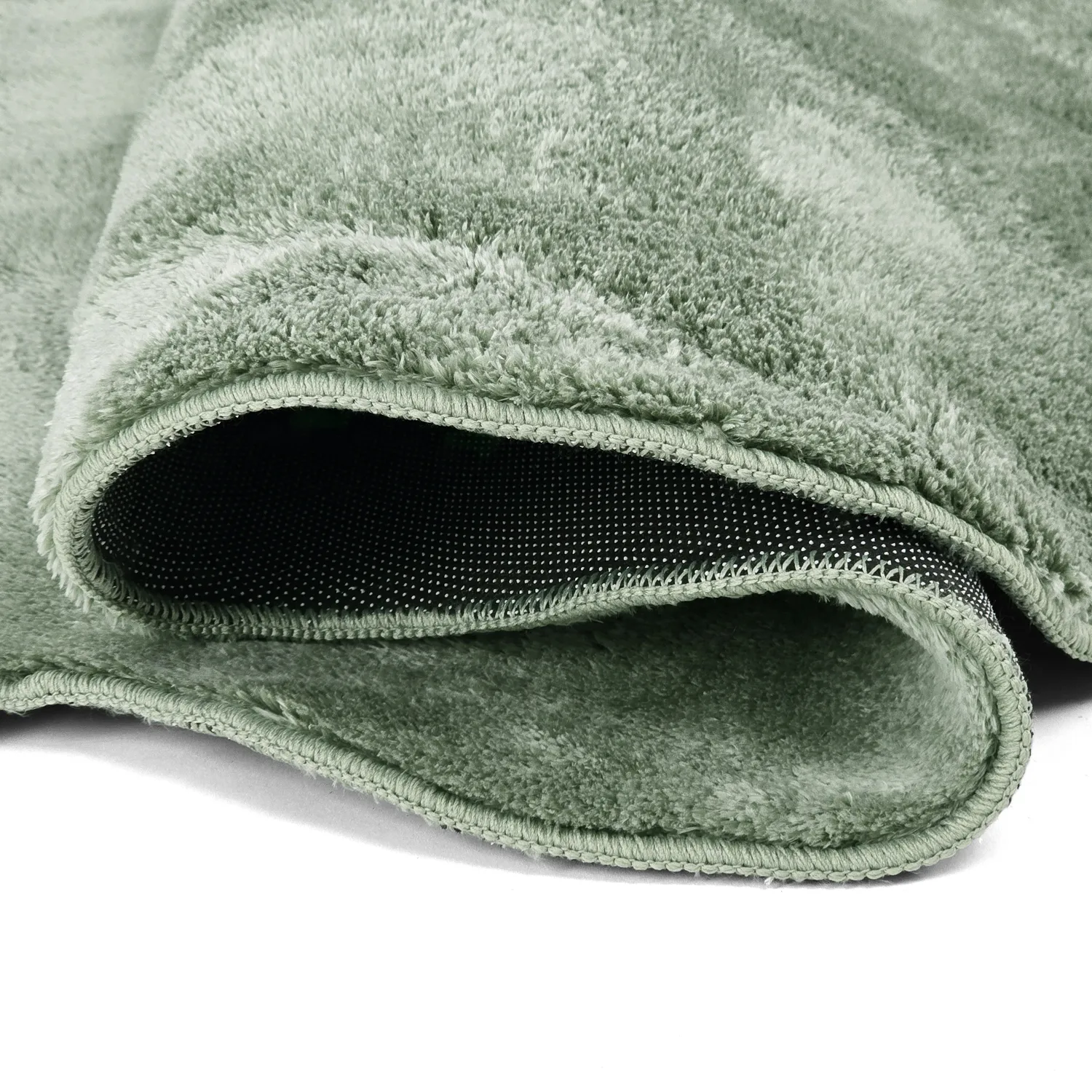 Welligem Hochflorteppich - Aranga Super Soft Fur (grün)