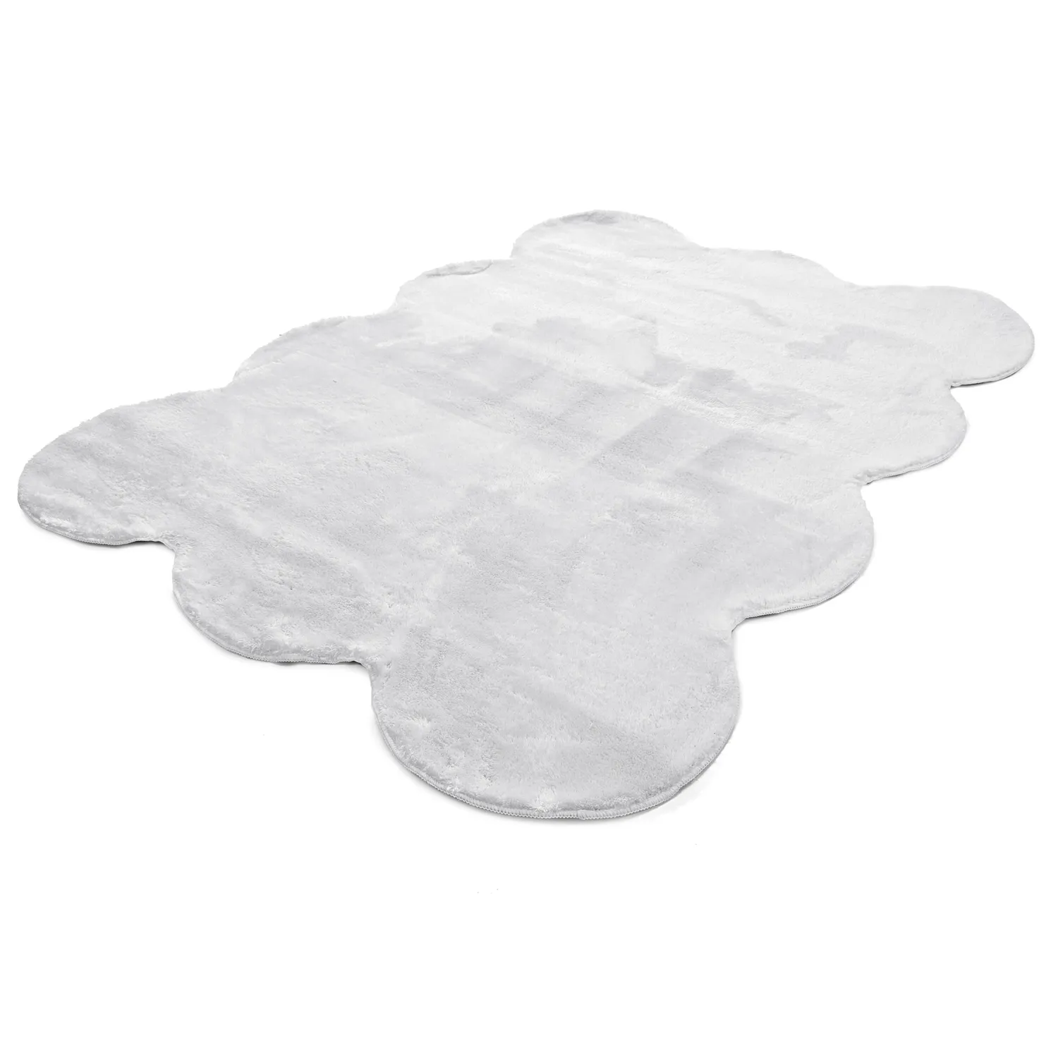 Welligem Hochflorteppich - Aranga Super Soft Fur (weiß)