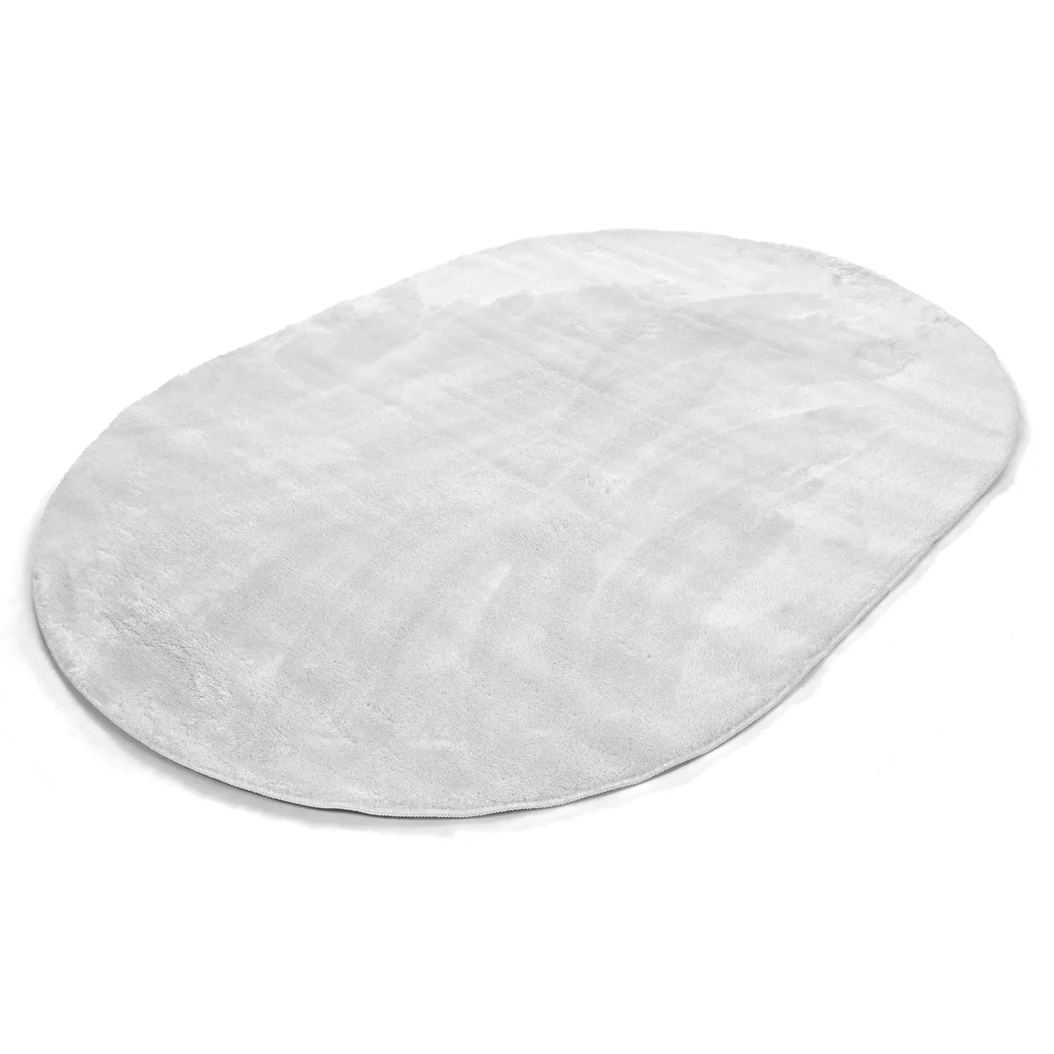 Ovaler Hochflorteppich - Aranga Super Soft Fur (weiß)