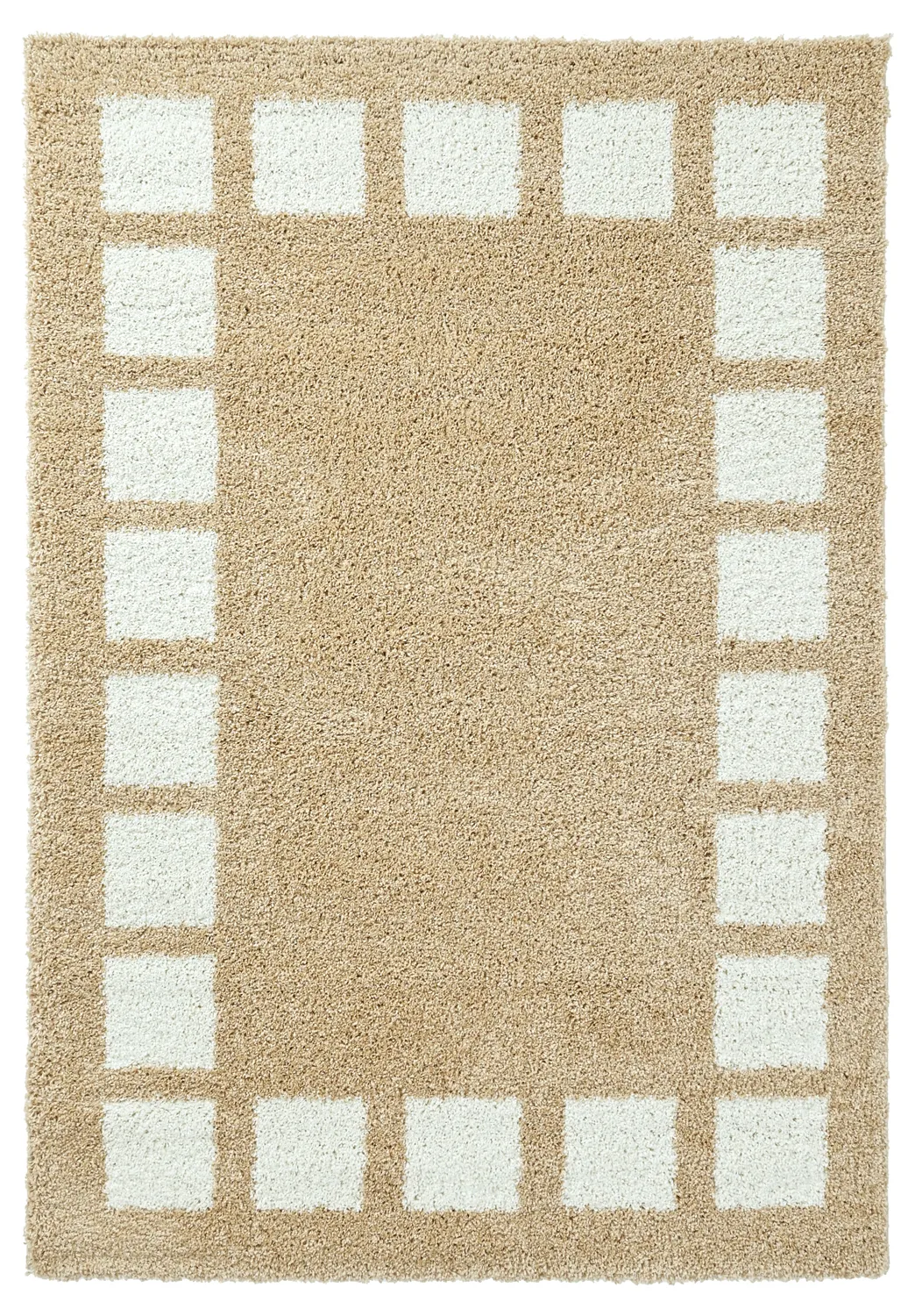 Hochflorteppiche - Asilah (beige/weiß)