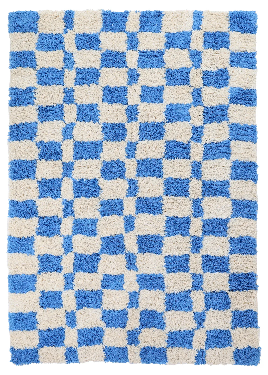 Hochflorteppiche - Atrani Natural Cotton Shaggy (blau)