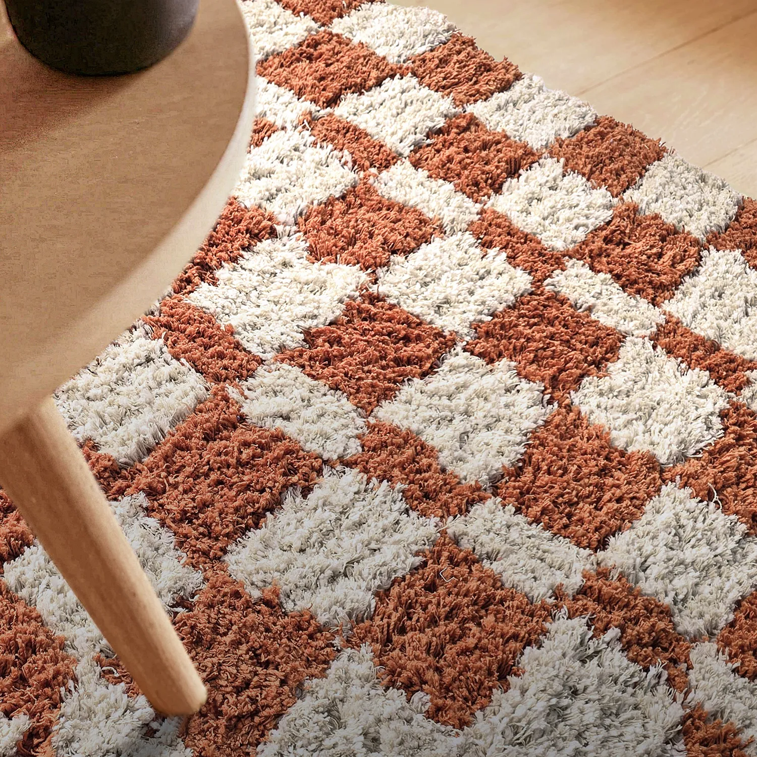 Hochflorteppiche - Atrani Natural Cotton Shaggy (orange)