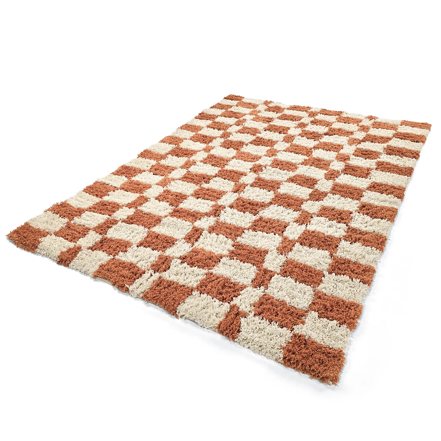 Hochflorteppiche - Atrani Natural Cotton Shaggy (orange)