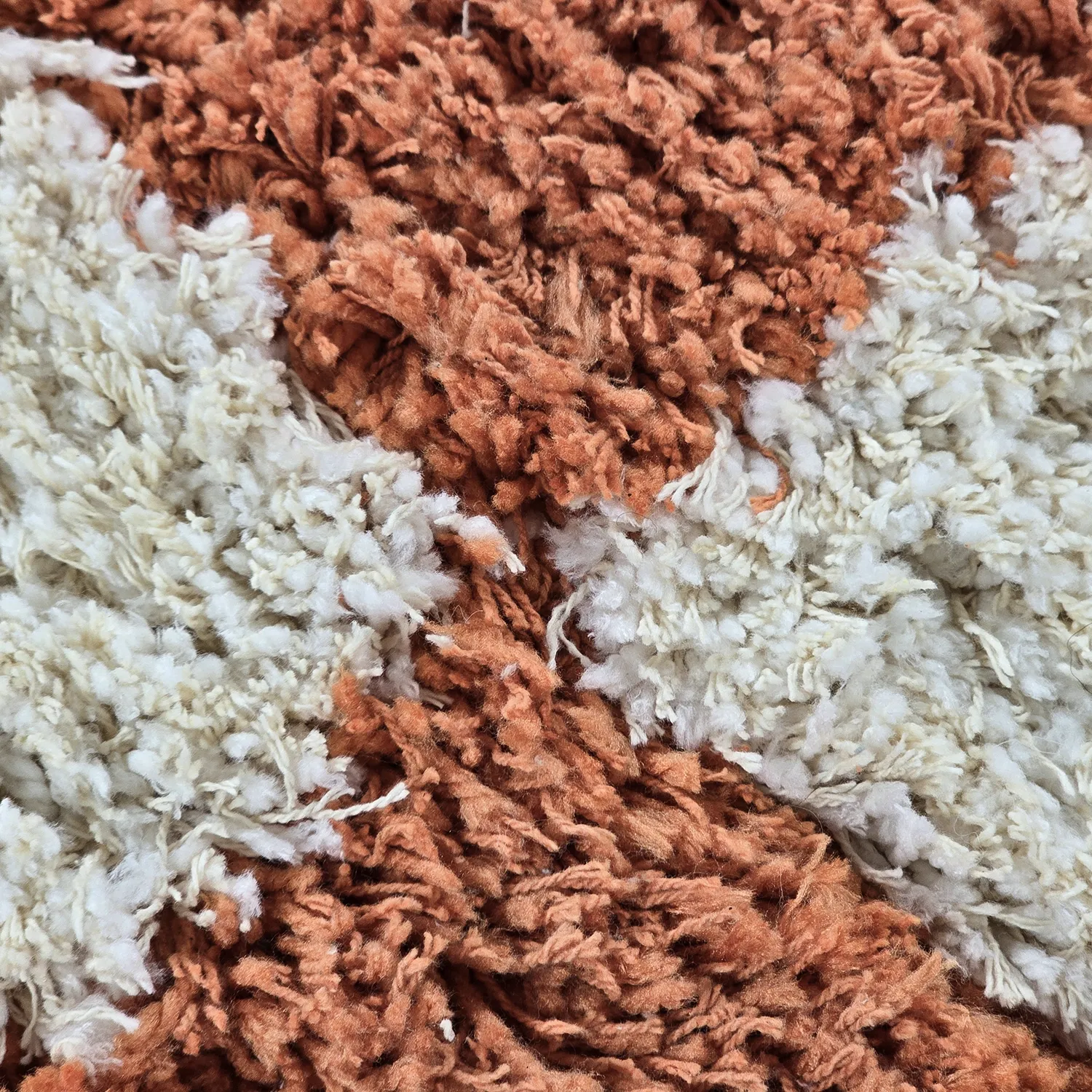 Hochflorteppiche - Atrani Natural Cotton Shaggy (orange)