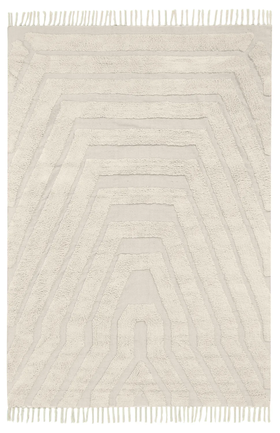 Hochflorteppiche - Callista Natural Cotton Shaggy (beige)