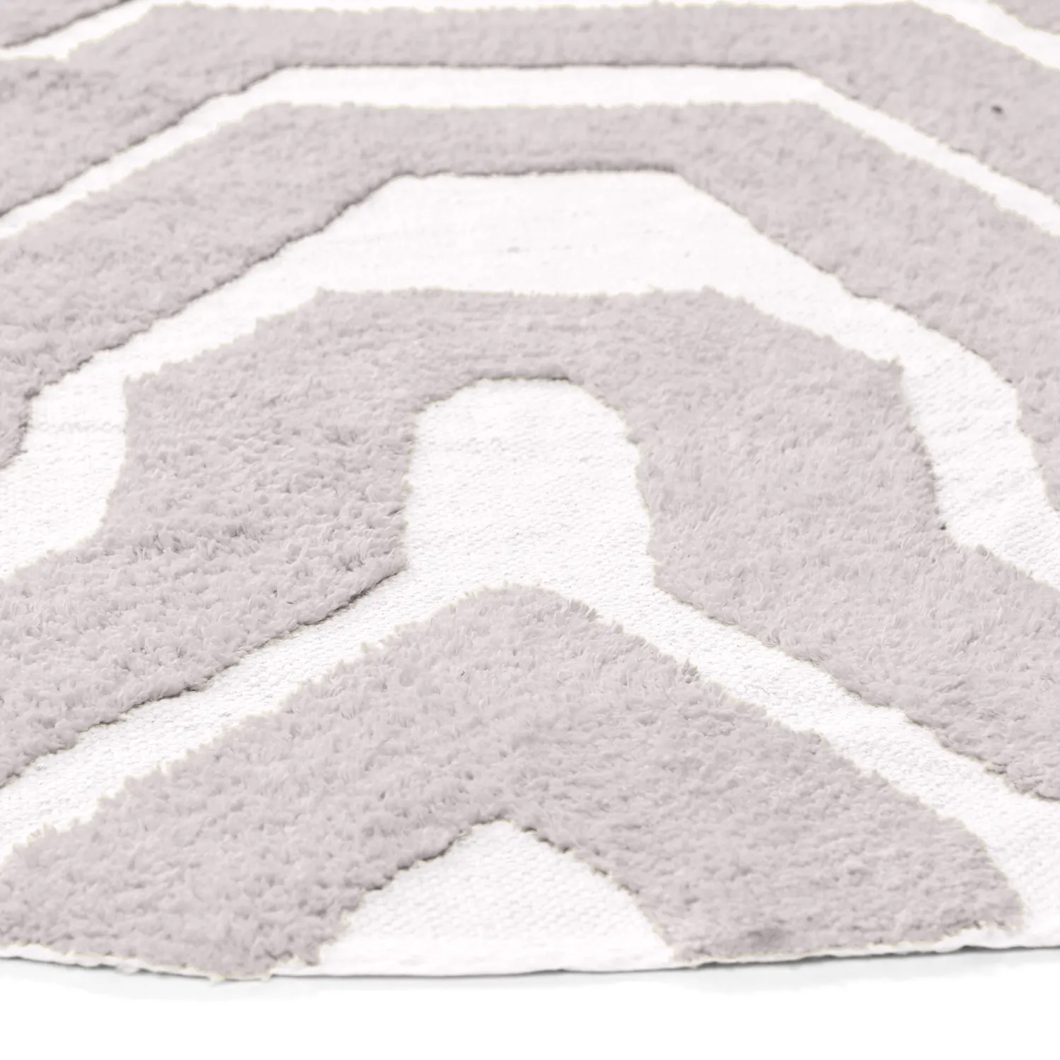 Rund Teppich - Callista Natural Cotton Shaggy (taupe)