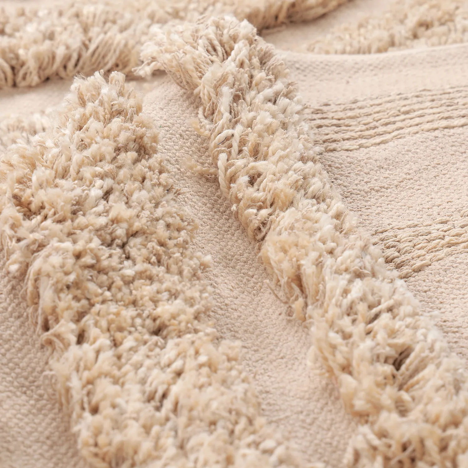 Hochflorteppiche - Cazorla Natural Cotton Shaggy (beige)