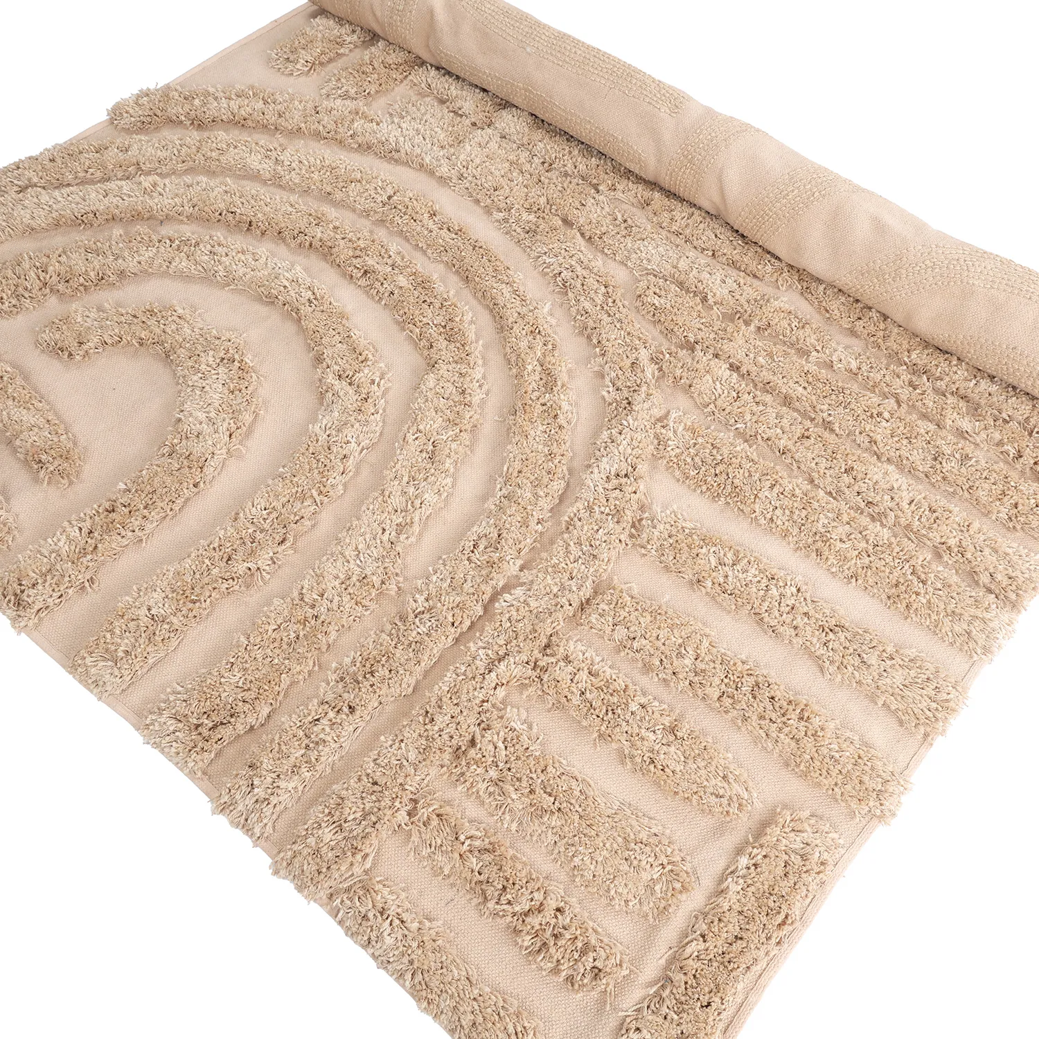 Hochflorteppiche - Cazorla Natural Cotton Shaggy (beige)