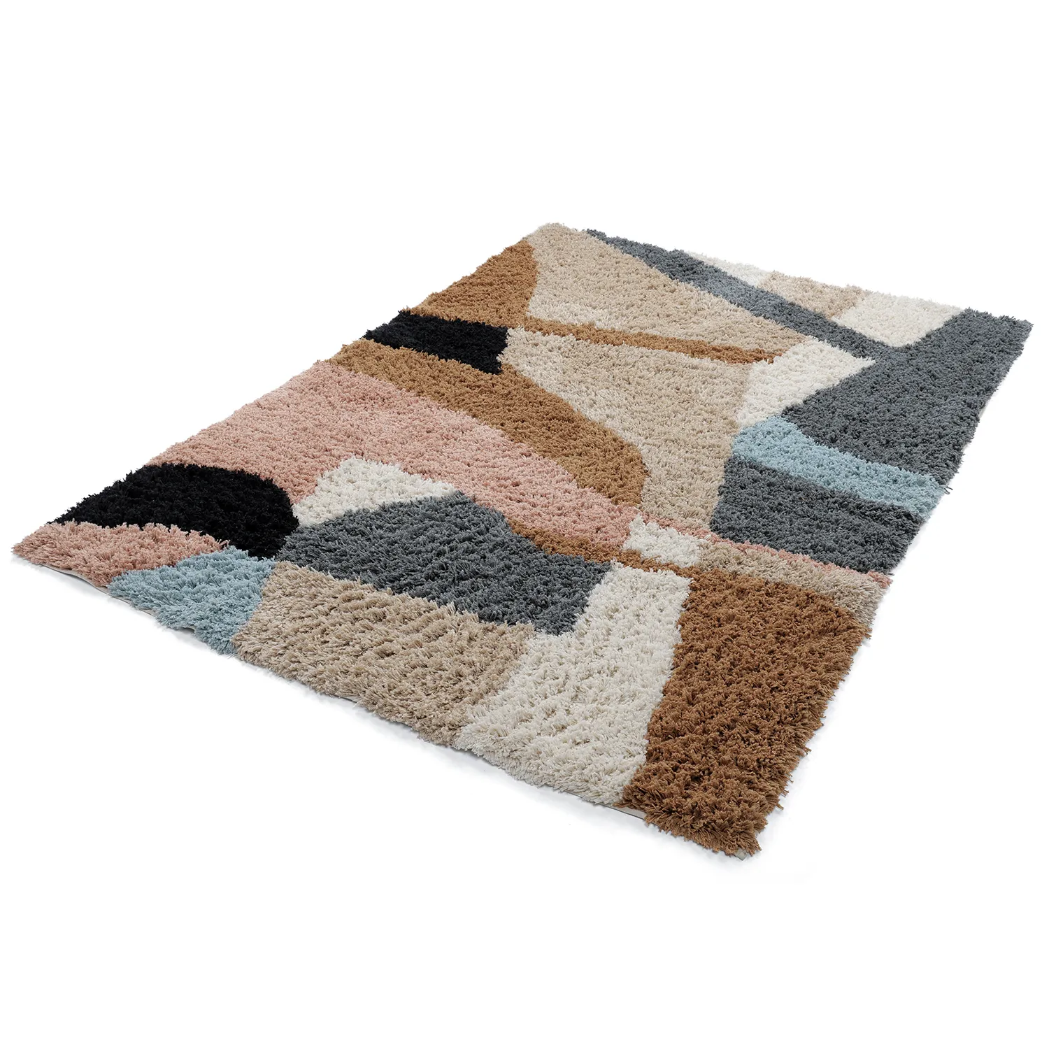 Hochflorteppiche - Cefalu Natural Cotton Shaggy (mehrfarbig)