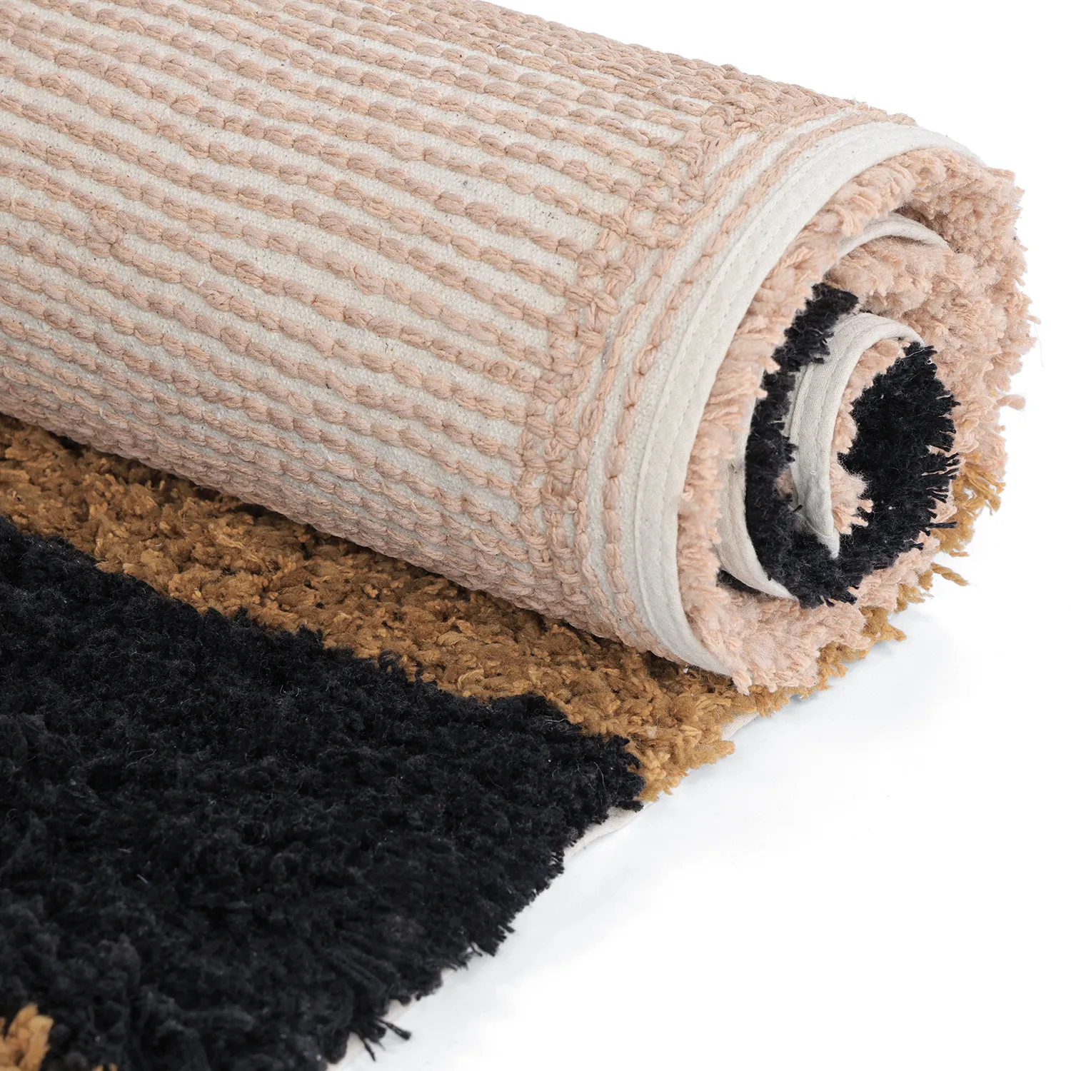 Hochflorteppiche - Cefalu Natural Cotton Shaggy (mehrfarbig)