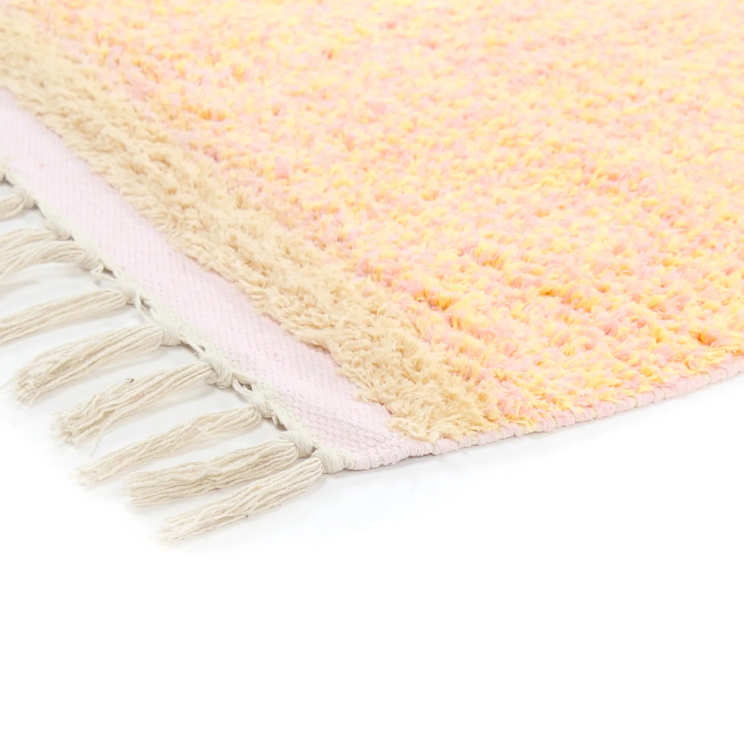 Hochflorteppiche - Celina Natural Cotton Shaggy (rosa/beige)