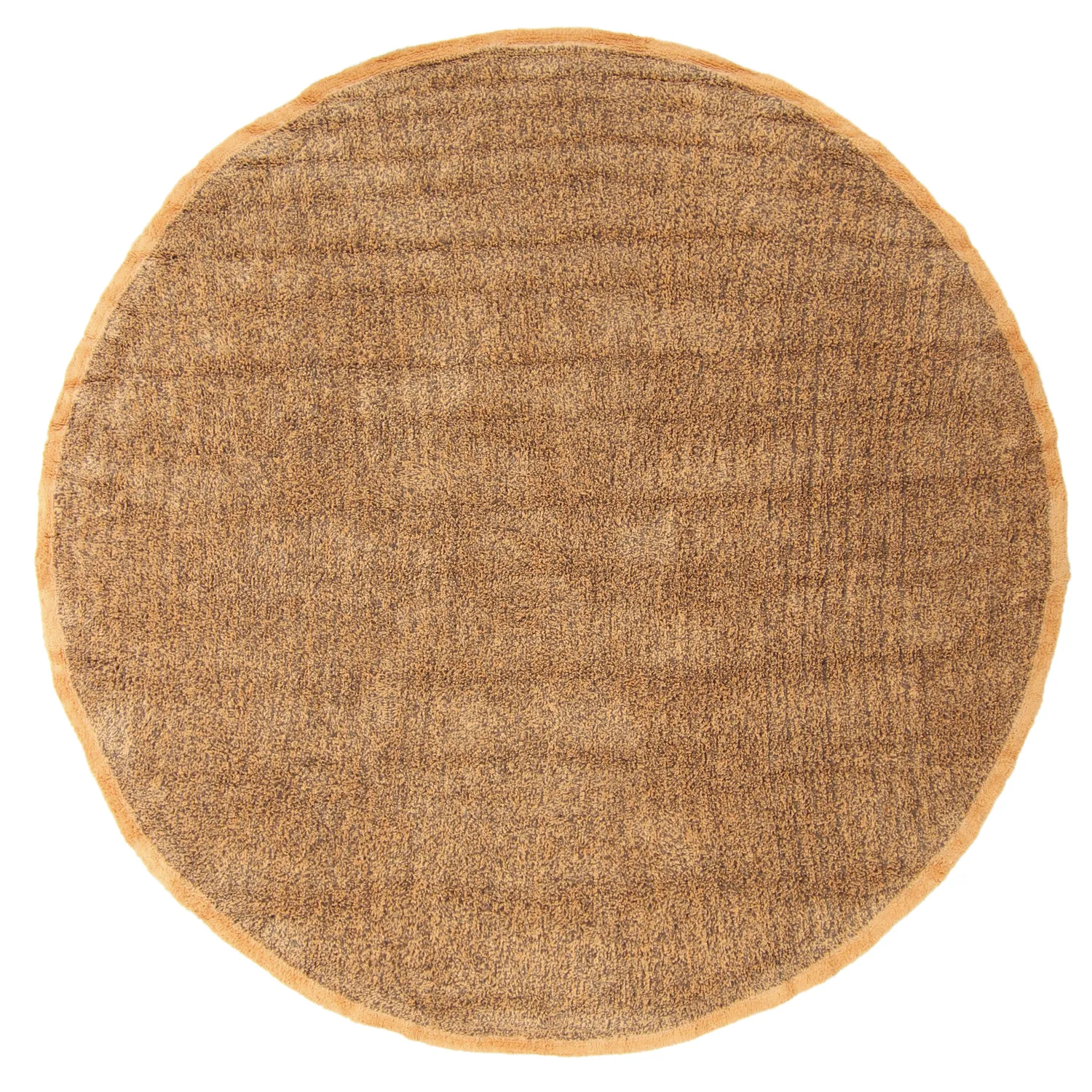 Rund Teppich - Celina Natural Cotton Shaggy (braun/orange)