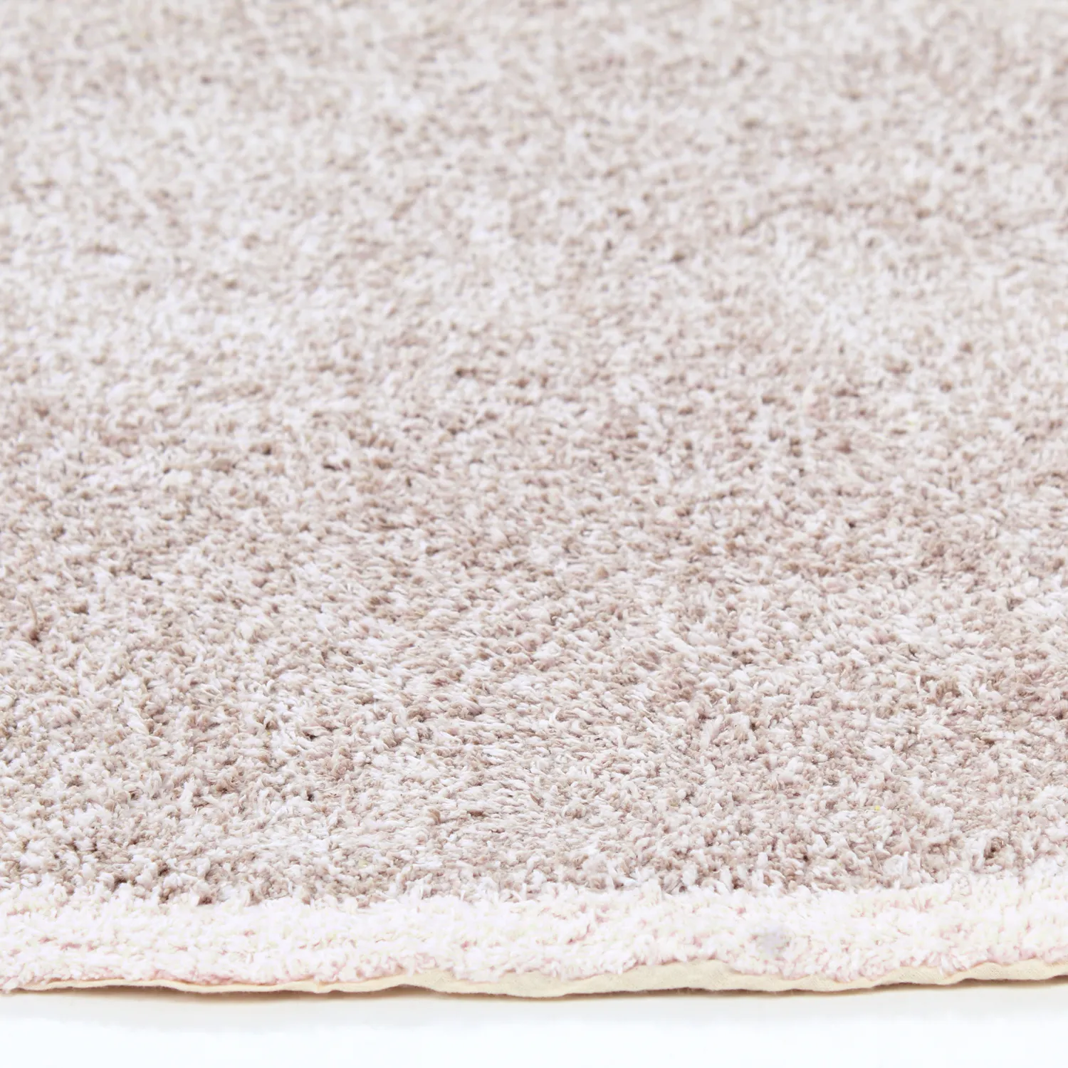 Rund Teppich - Celina Natural Cotton Shaggy (taupe/lavendel)