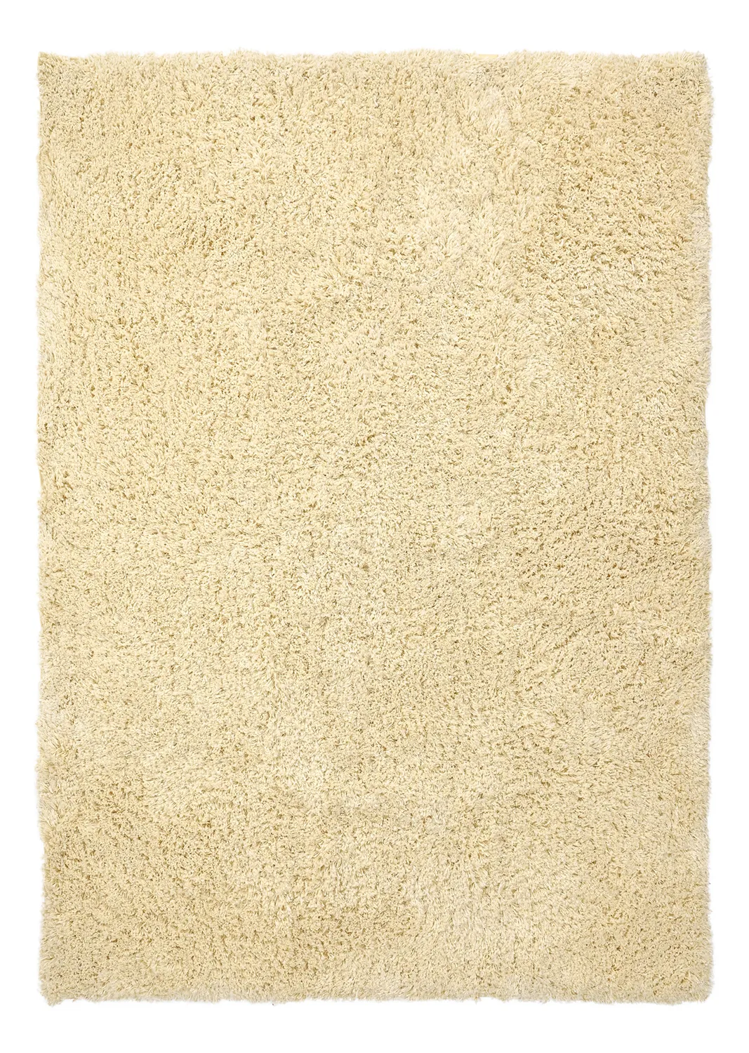 Hochflorteppiche - Combarro Solid Cotton Shaggy (hellgelb)