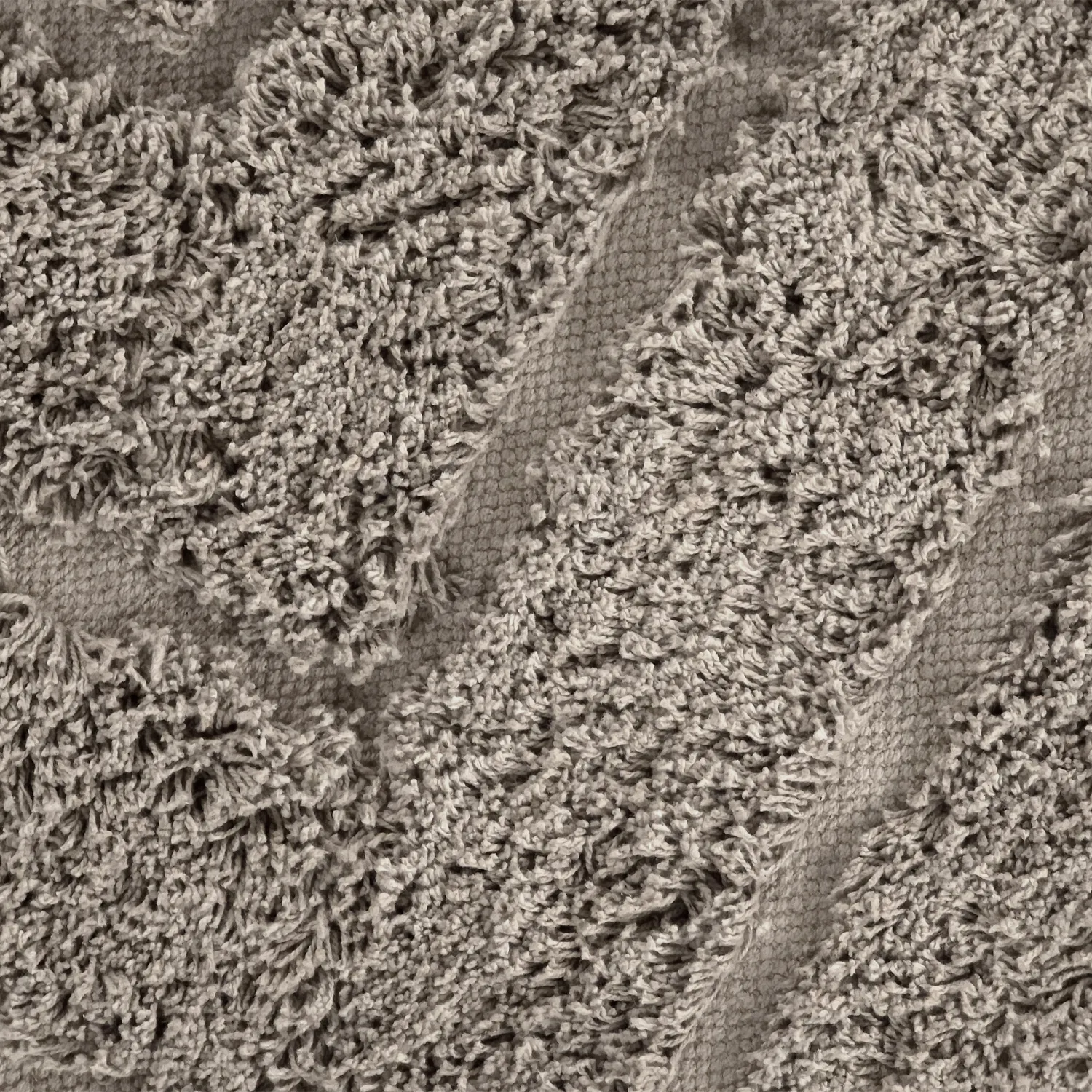 Runde Teppiche - Conara Natural Cotton Shaggy (taupe)