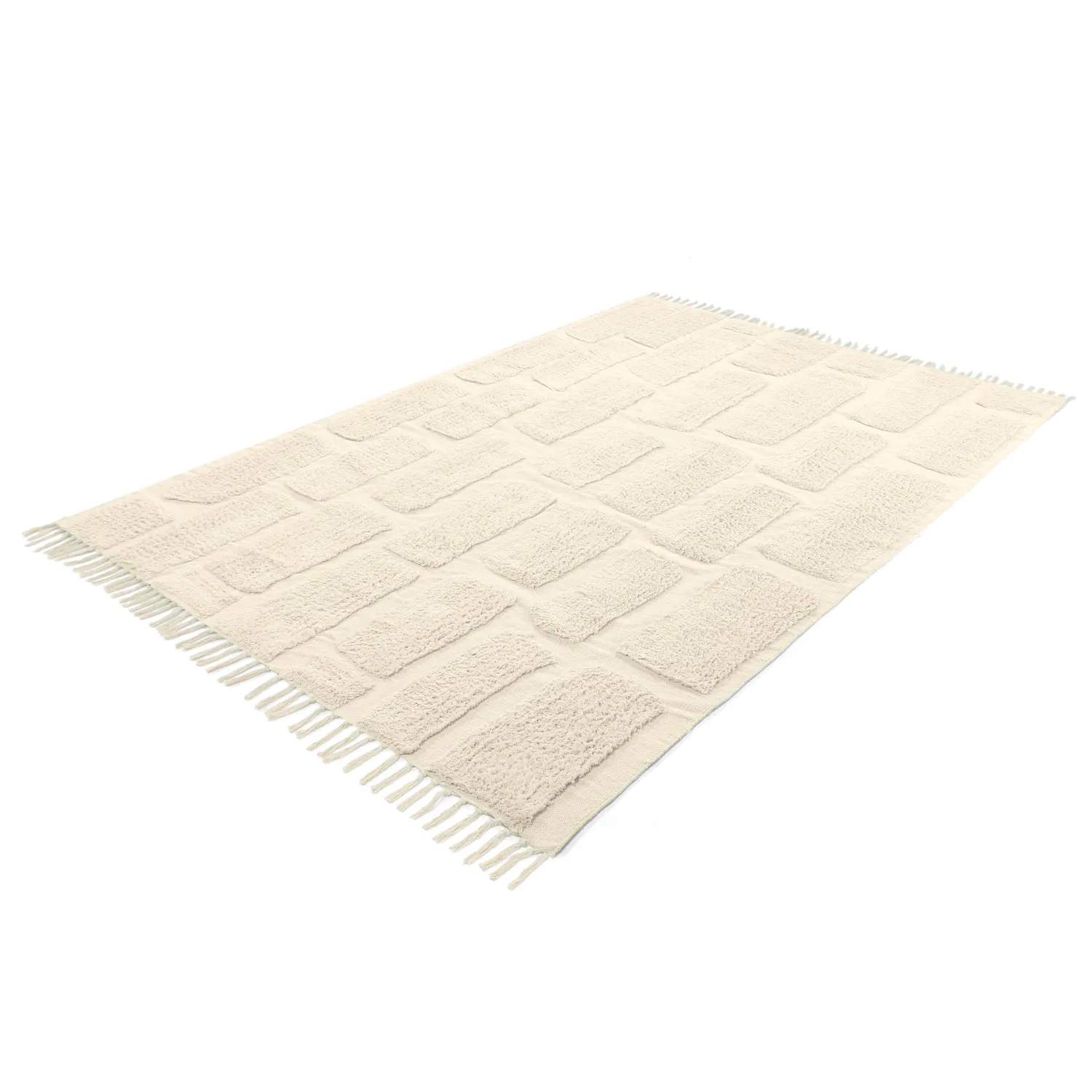 Hochflorteppiche - Cyrus Natural Cotton Shaggy (beige)