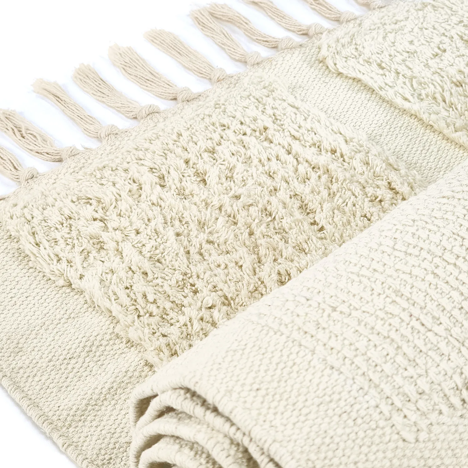 Hochflorteppiche - Cyrus Natural Cotton Shaggy (beige)