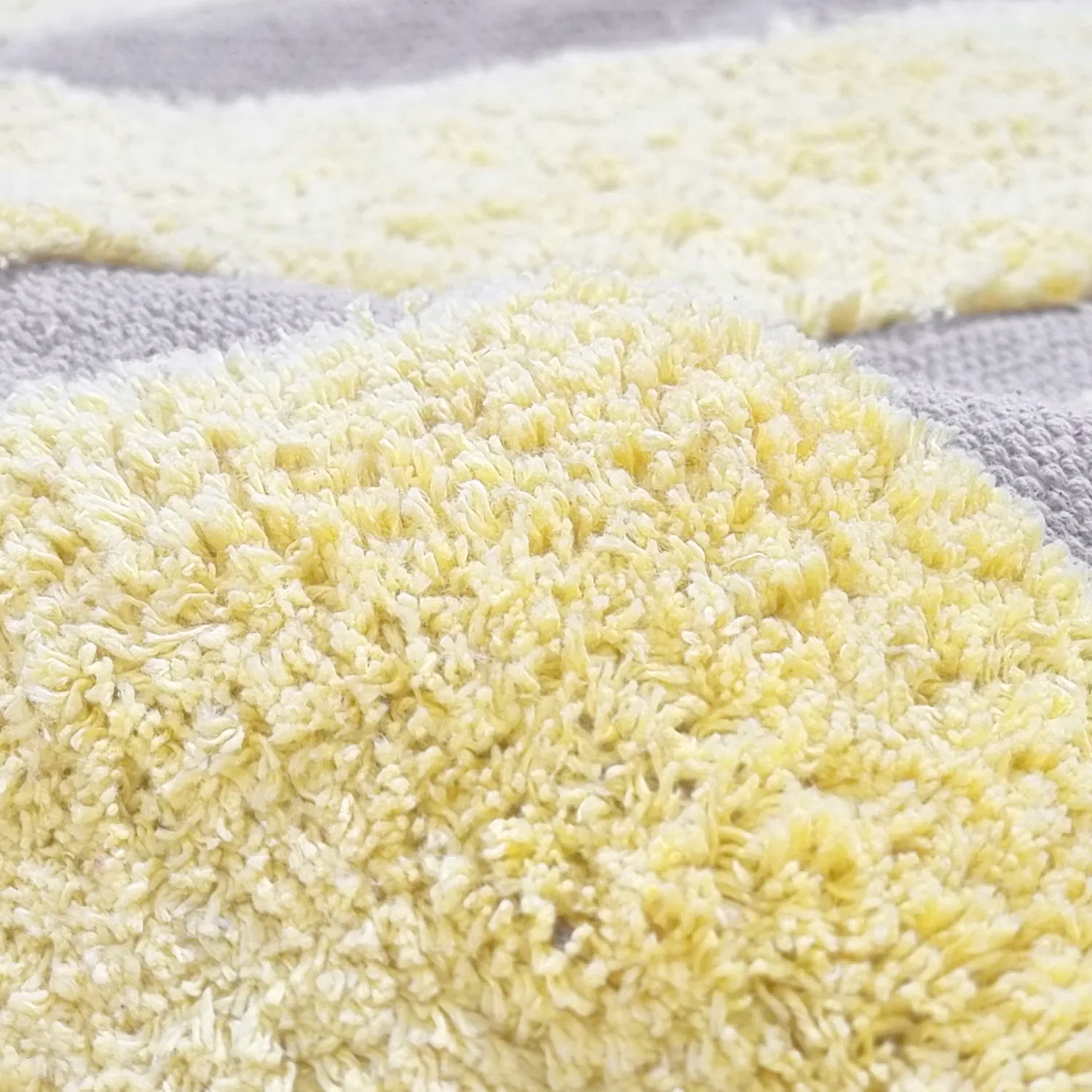 Rund Teppich - Cyrus Natural Cotton Shaggy (gelb)