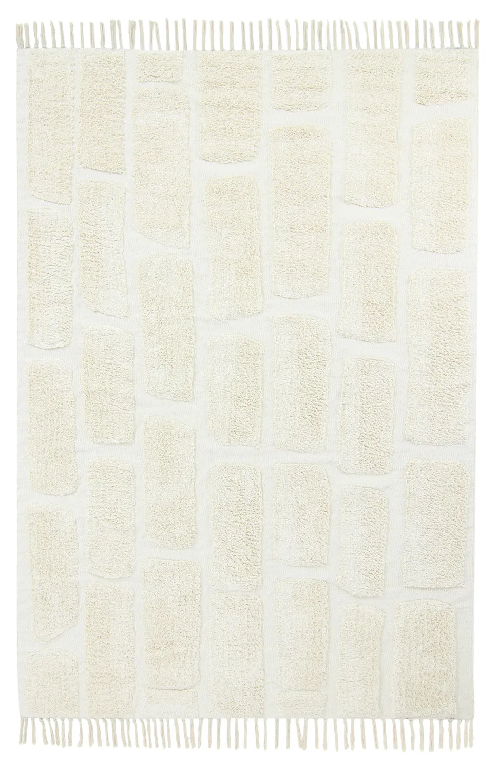 Hochflorteppiche - Cyrus Natural Cotton Shaggy (cremefarben)