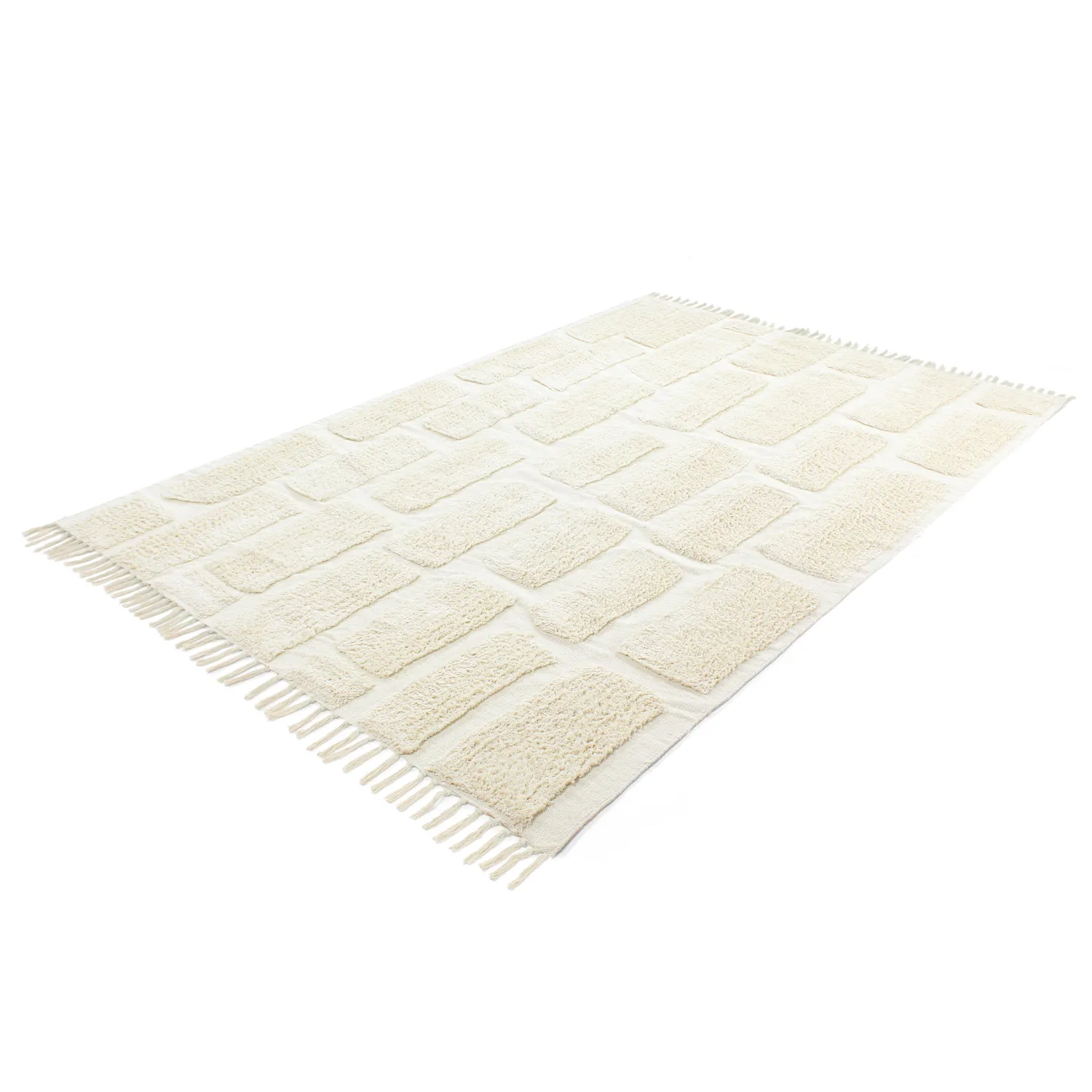 Hochflorteppiche - Cyrus Natural Cotton Shaggy (cremefarben)