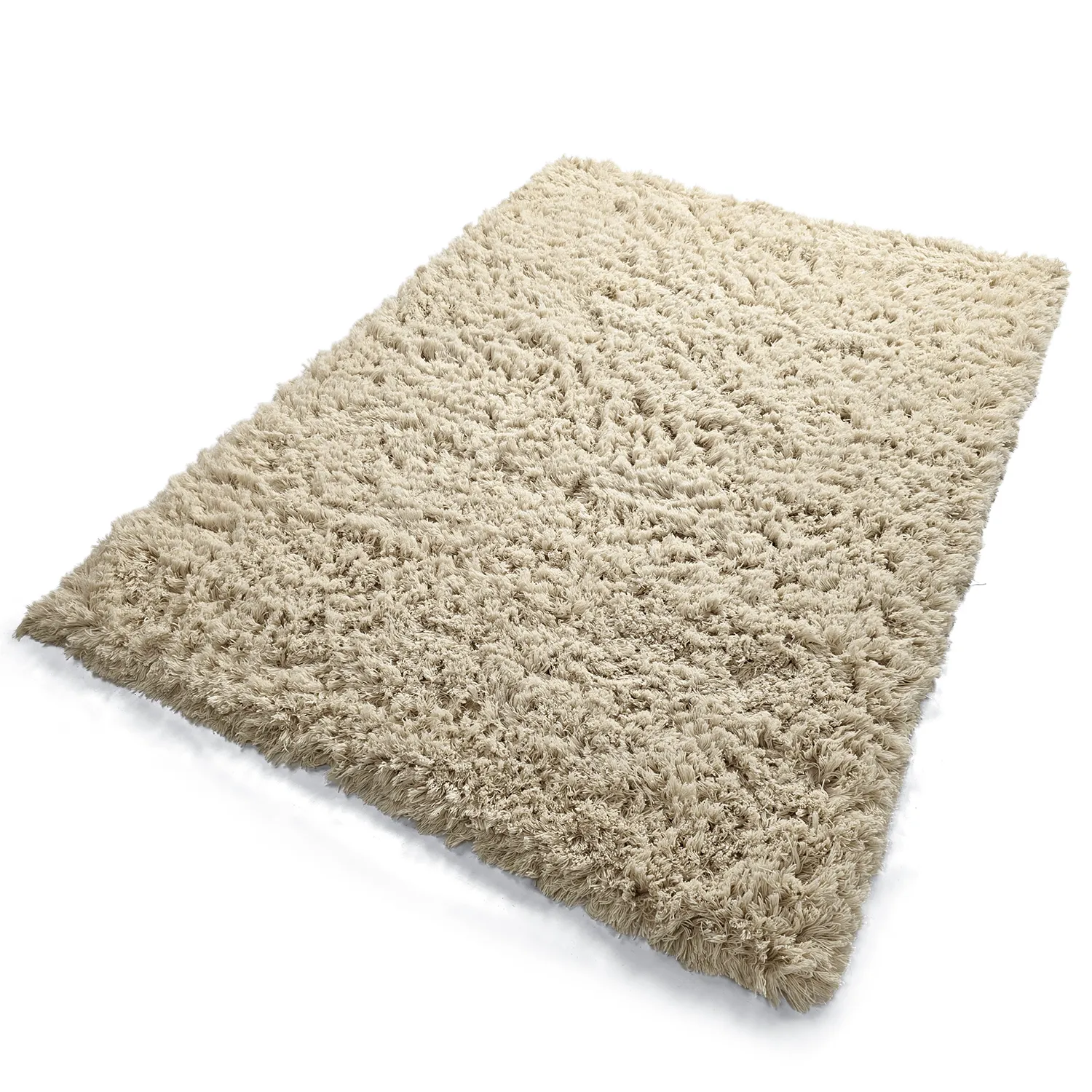 Hochflorteppiche - Fassale Hand Woven Wool Shaggy (creme)