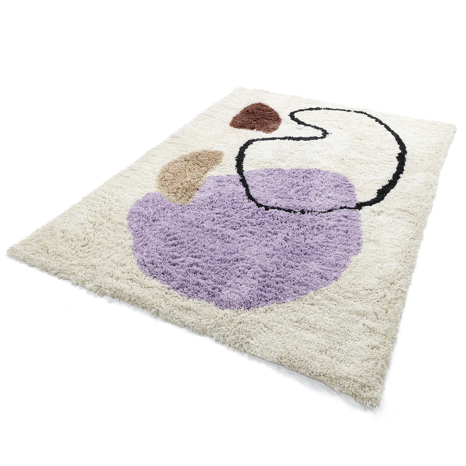 Hochflorteppiche - Naousa Natural Cotton Shaggy (mehrfarbig)