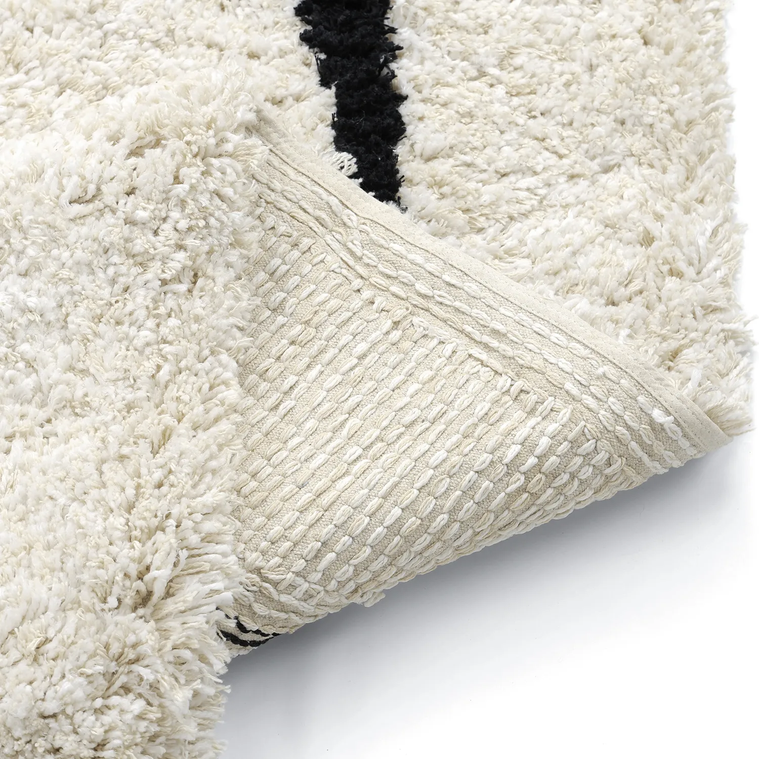 Hochflorteppiche - Naousa Natural Cotton Shaggy (mehrfarbig)