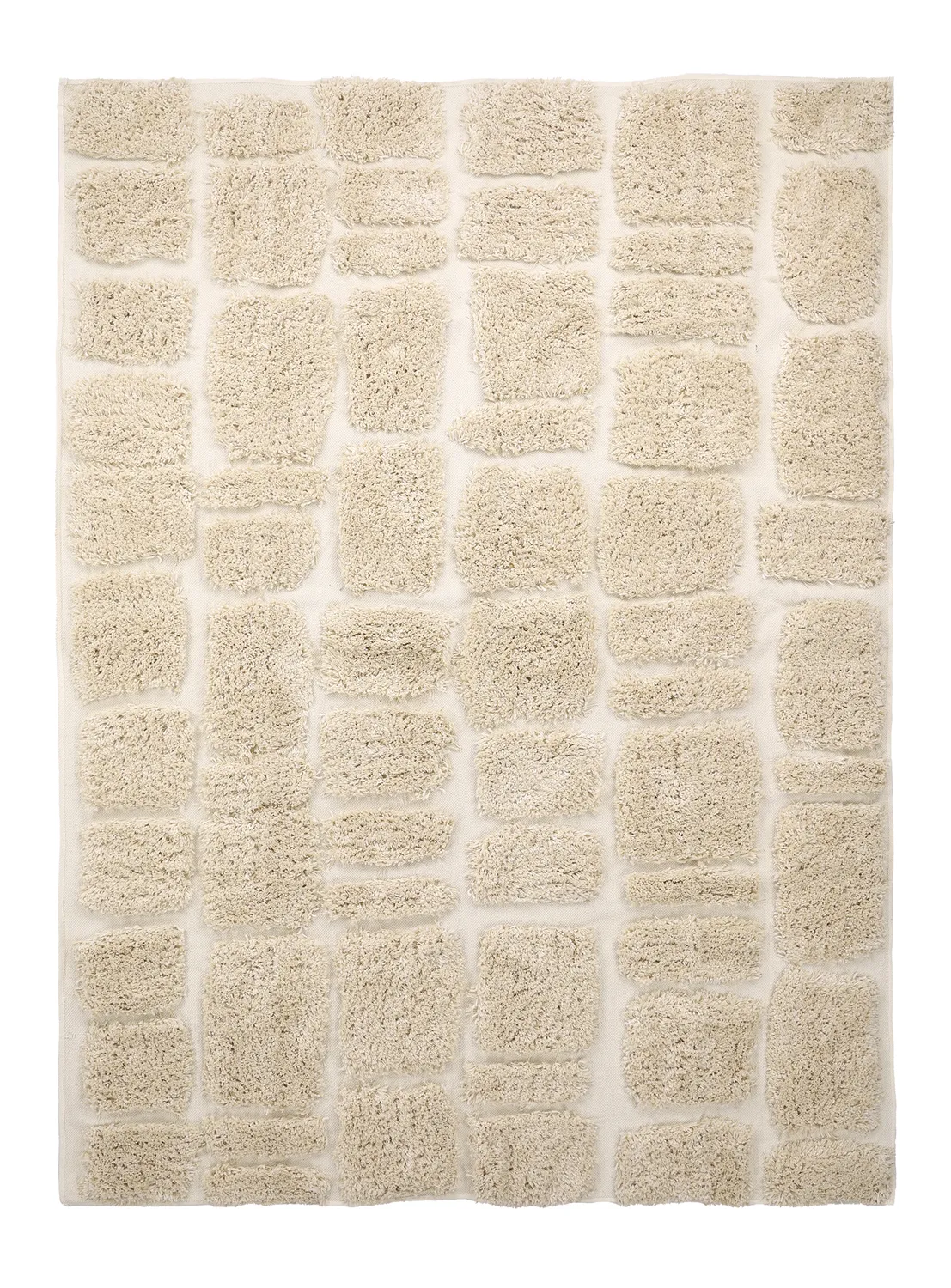 Hochflorteppiche - Otranto Natural Cotton Shaggy (cremefarben)