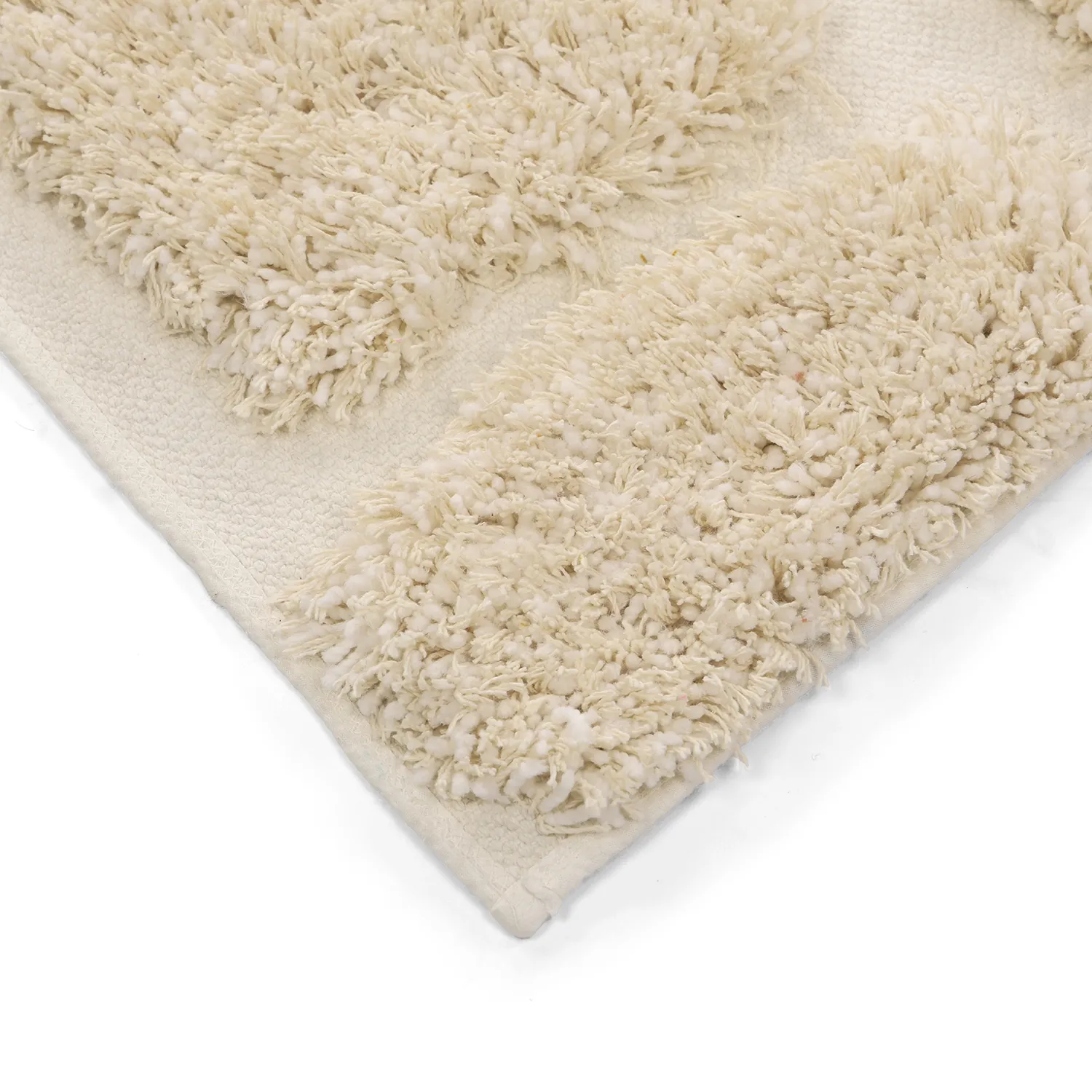 Hochflorteppiche - Otranto Natural Cotton Shaggy (cremefarben)