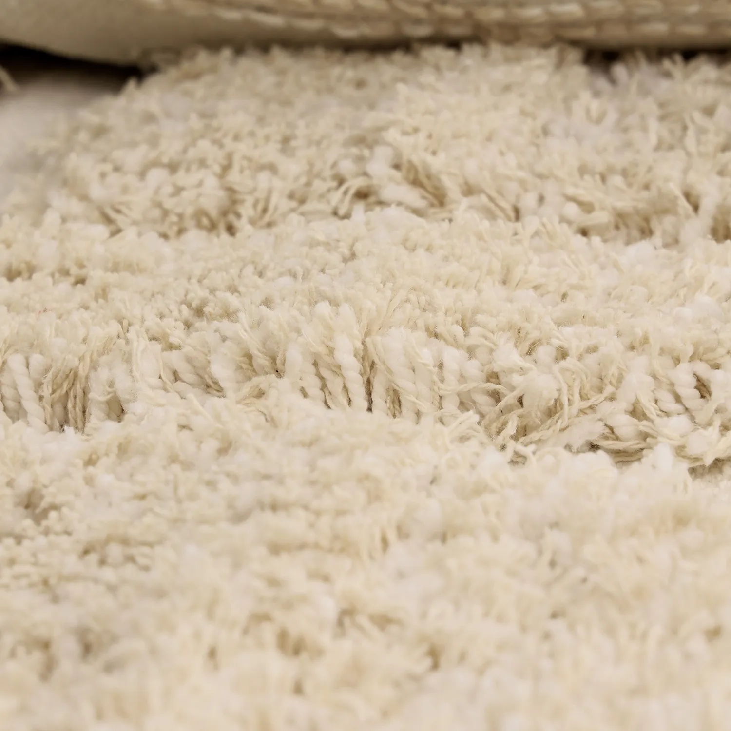 Hochflorteppiche - Otranto Natural Cotton Shaggy (cremefarben)
