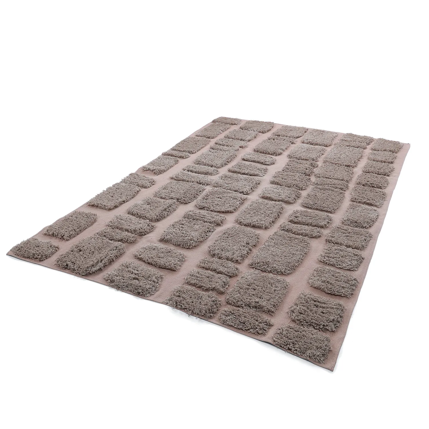 Hochflorteppiche - Otranto Natural Cotton Shaggy (taupe)