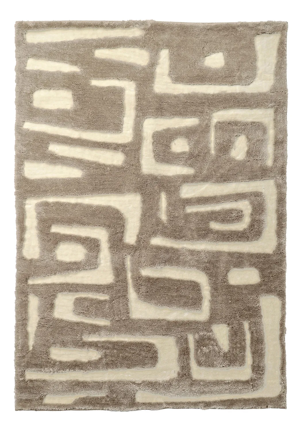 Hochflorteppiche - Palmyra (beige/weiß)