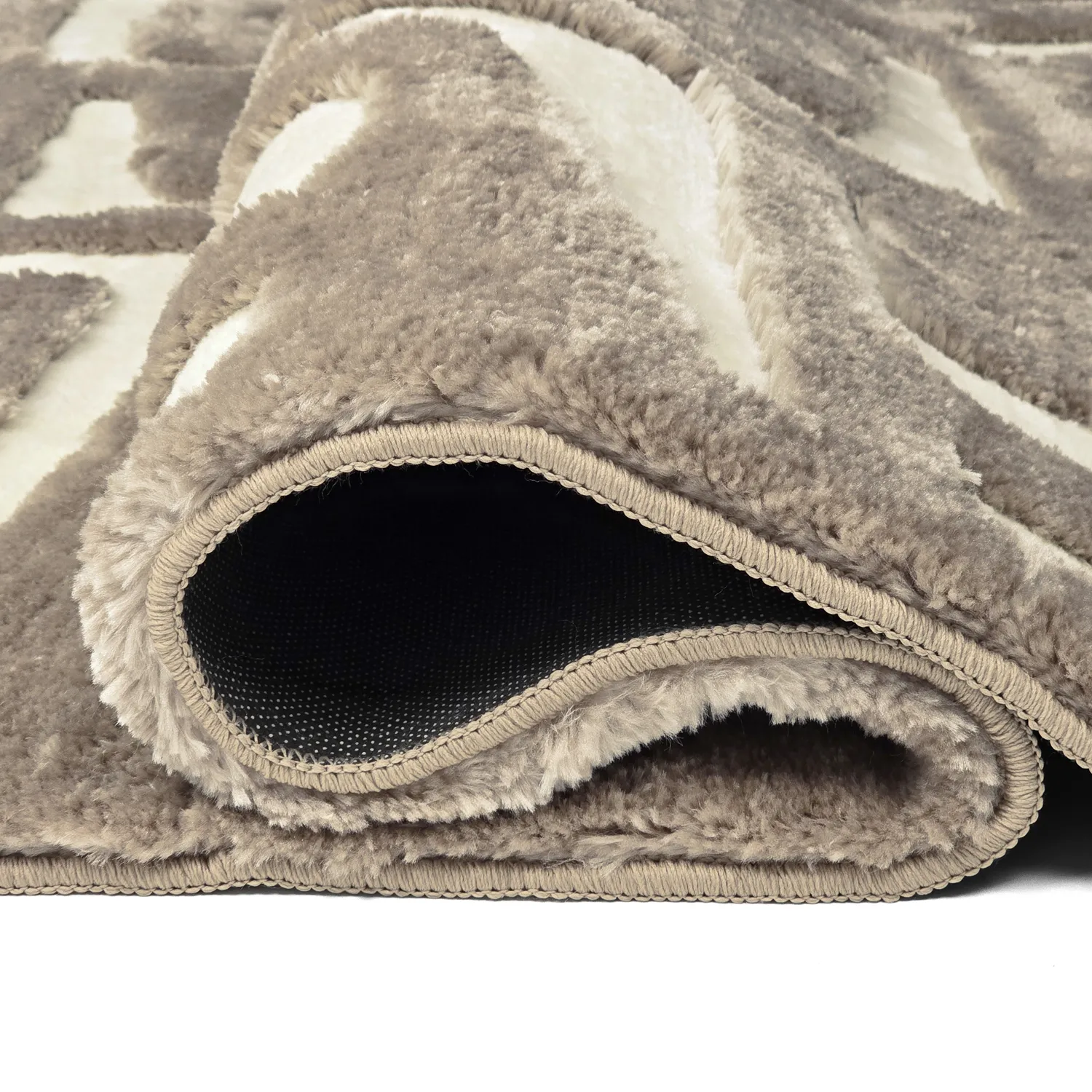 Hochflorteppiche - Palmyra (beige/weiß)
