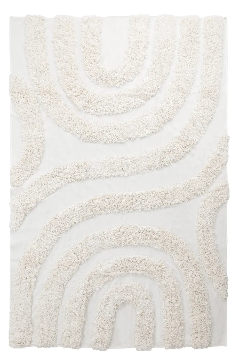 Hochflorteppiche - Sivota Natural Cotton Shaggy (cremefarben)