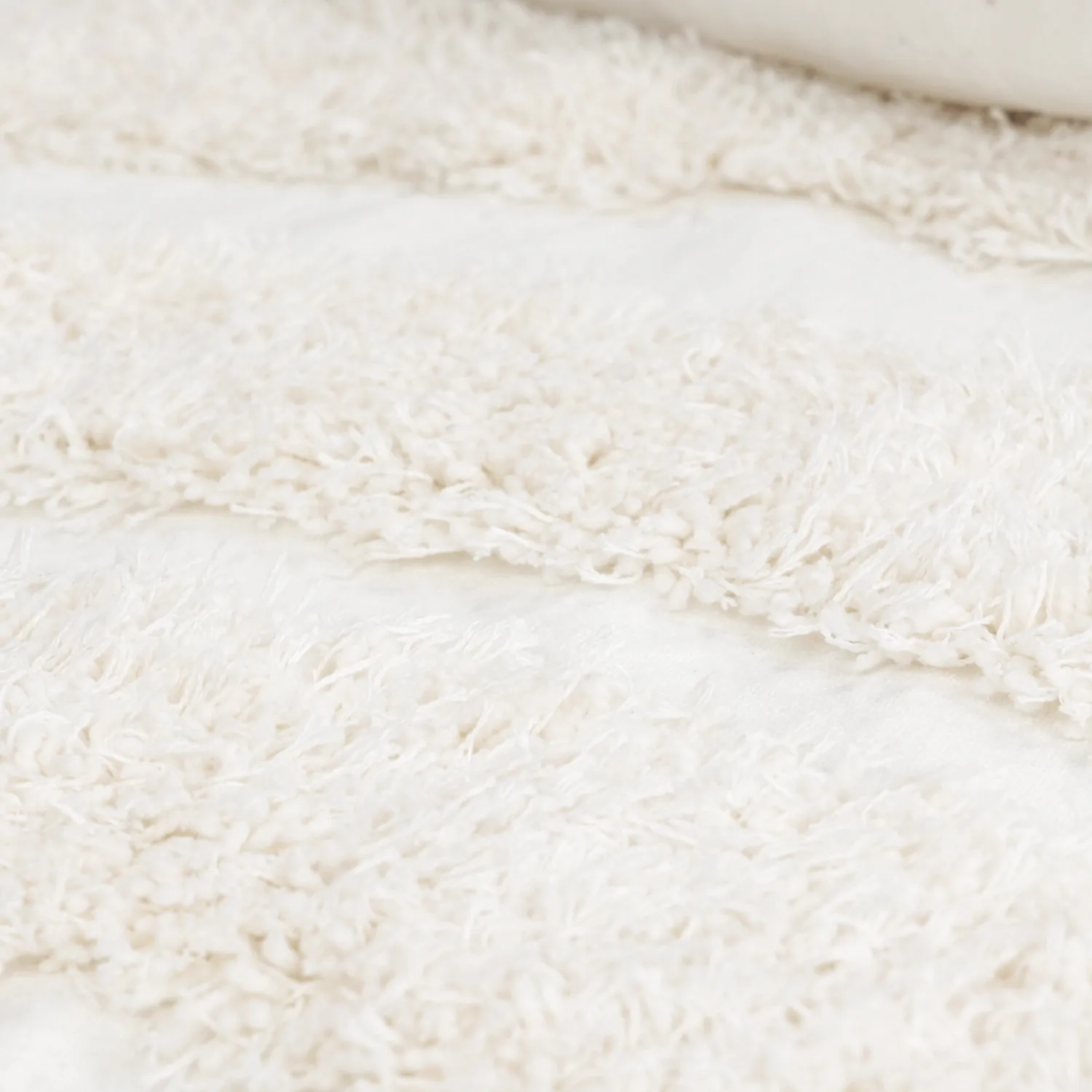 Hochflorteppiche - Sivota Natural Cotton Shaggy (cremefarben)