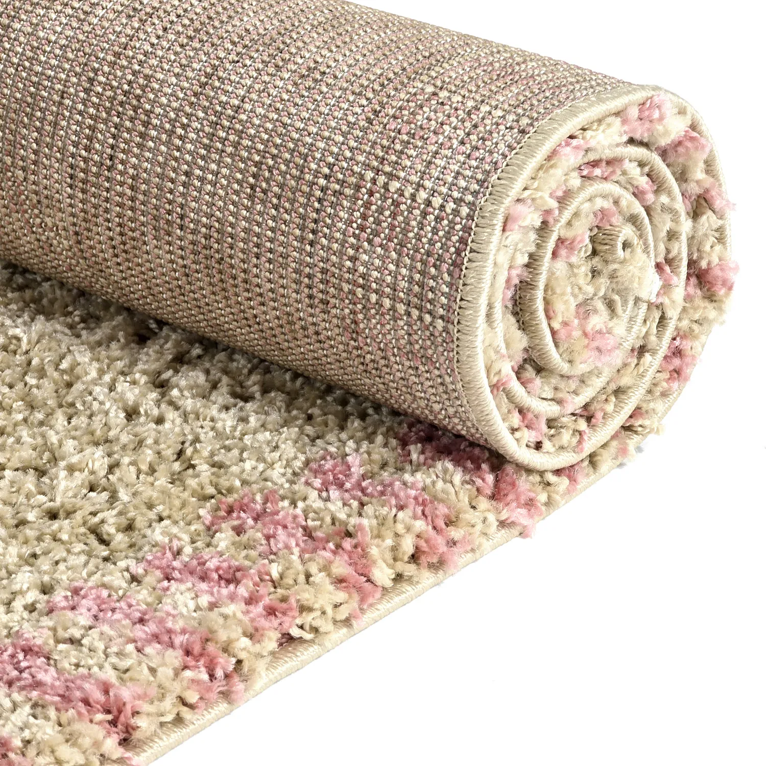 Hochflorteppiche - Tiznit (beige/rosa)