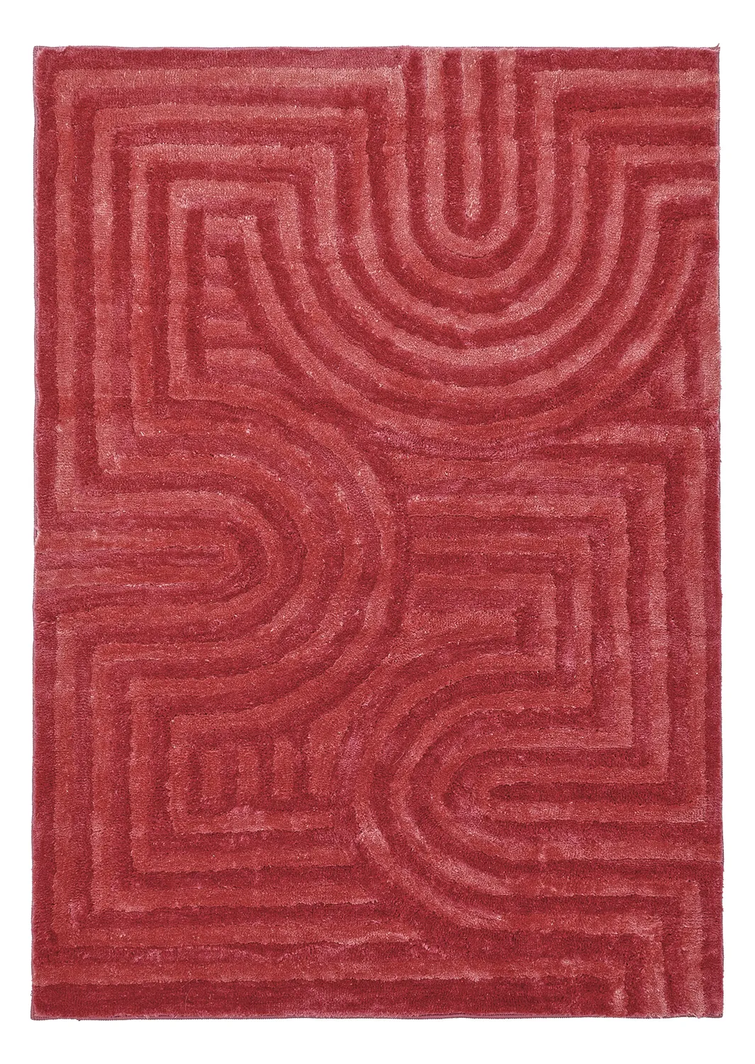 Hochflorteppiche - Volos (rot/rosa)