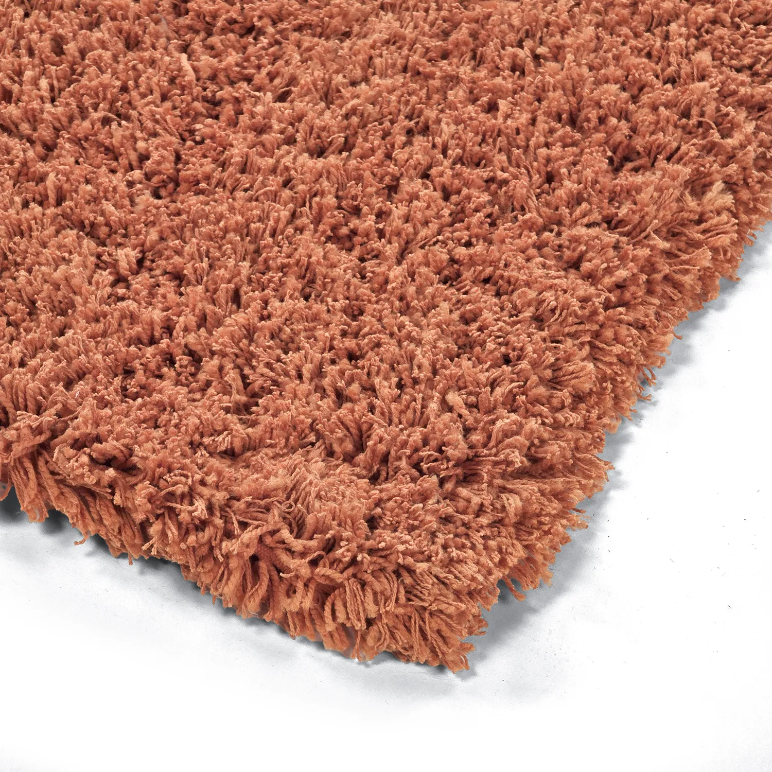 Hochflorteppiche - Combarro Solid Cotton Shaggy (hellorange)