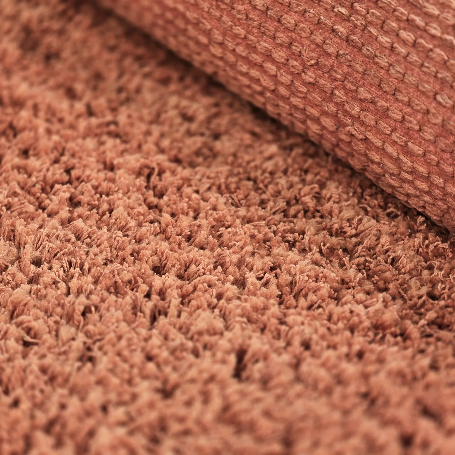 Hochflorteppiche - Combarro Solid Cotton Shaggy (hellorange)