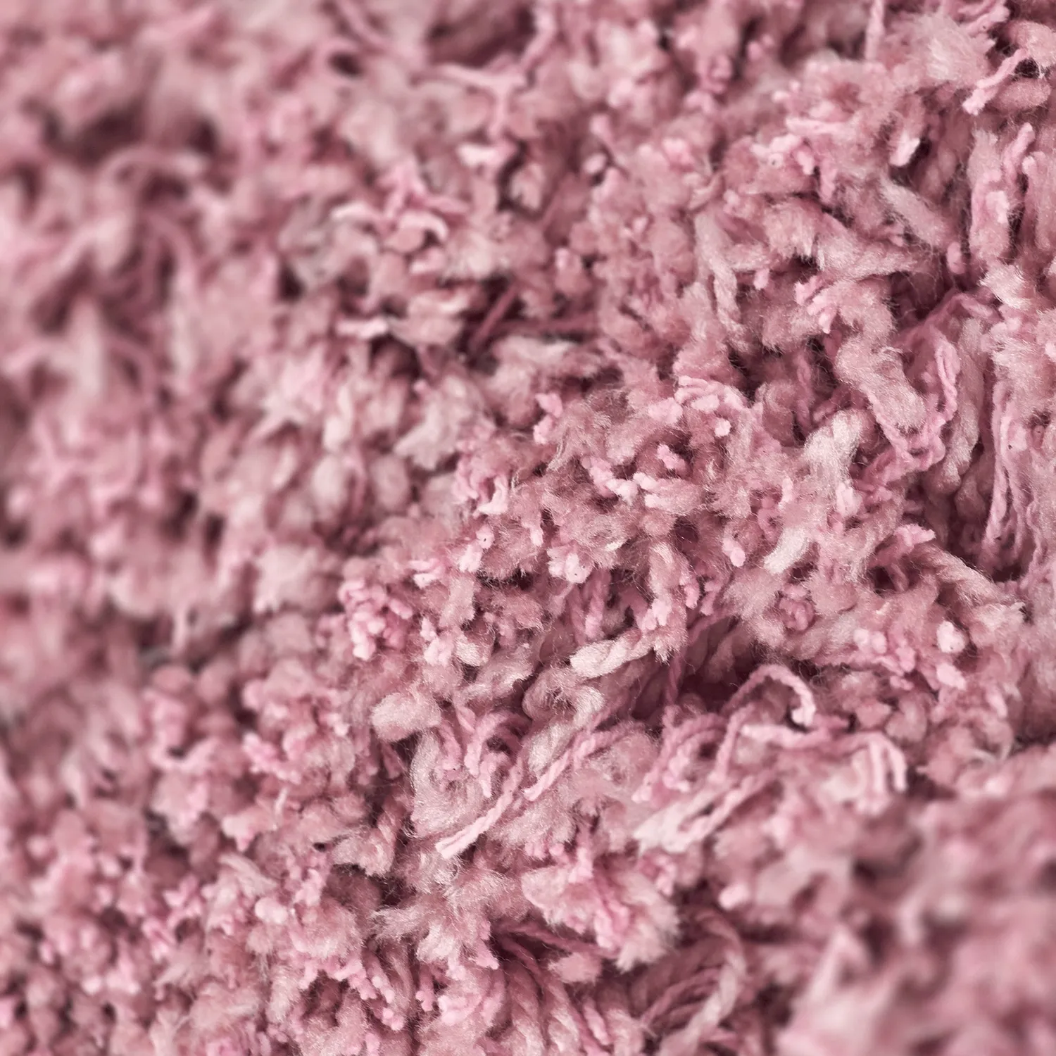 Hochflorteppiche - Combarro Solid Cotton Shaggy (hellrosa)