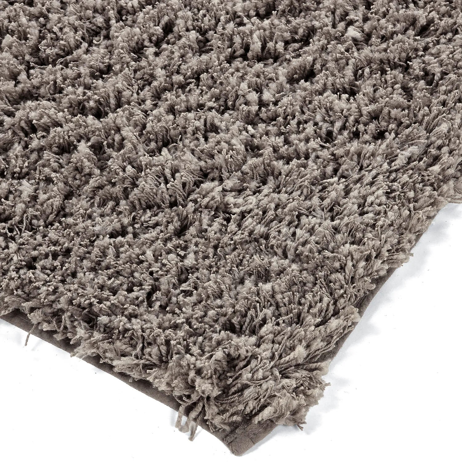 Hochflorteppiche - Combarro Solid Cotton Shaggy (taupe)