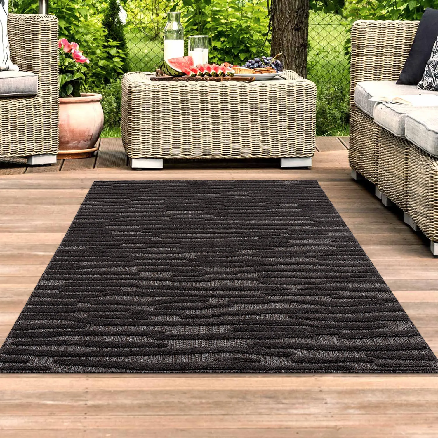 Shaggy Indoor-Outdoor - Neston (anthrazit)