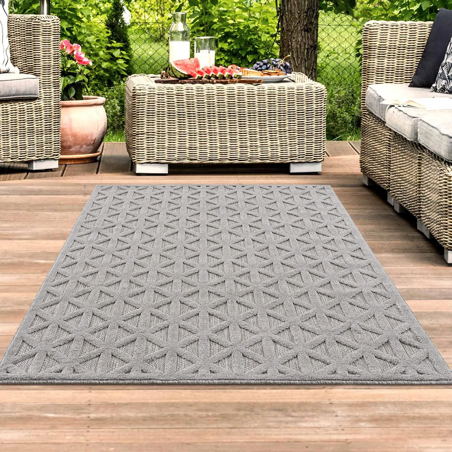 Shaggy Indoor-Outdoor - Aberdeen (grau)