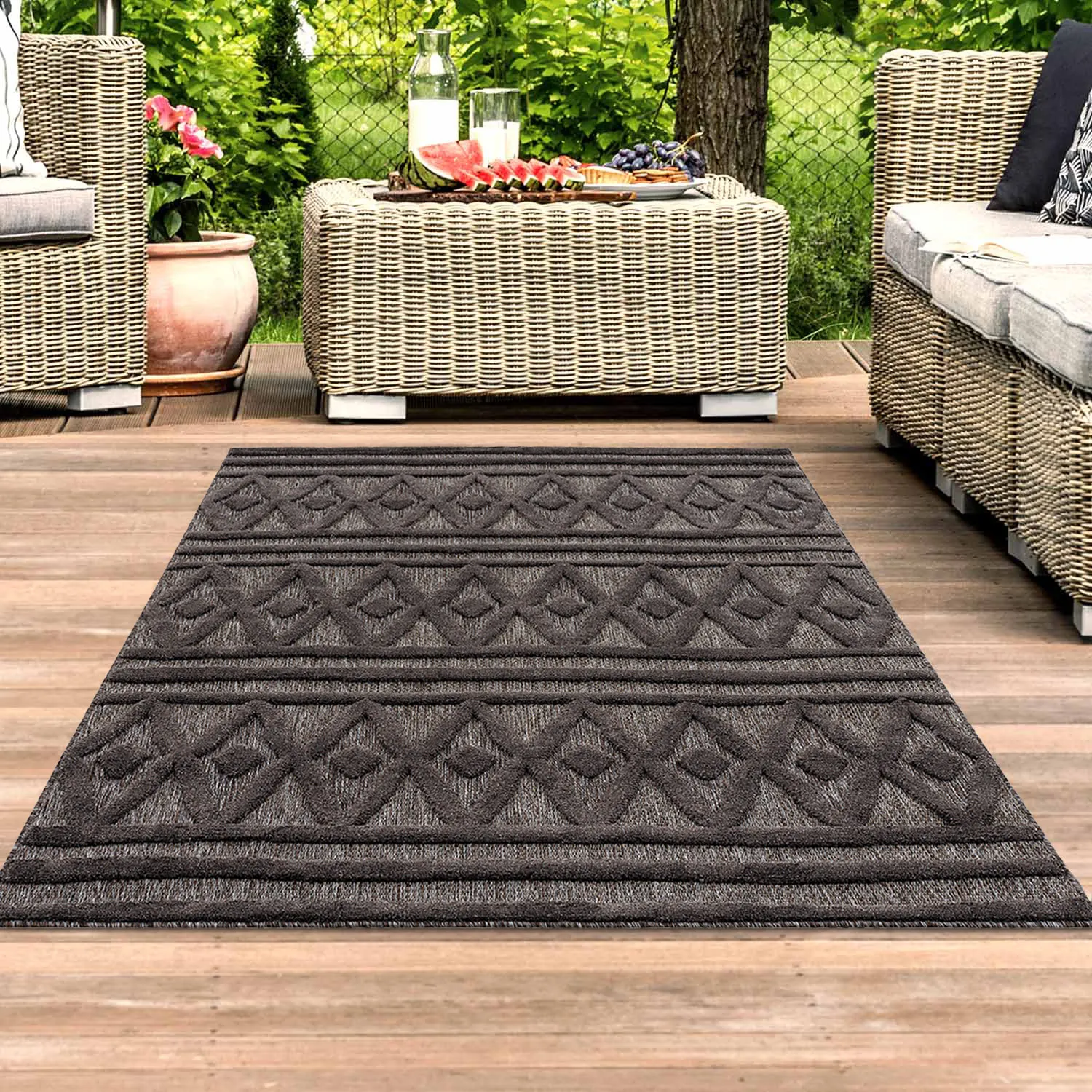 Shaggy Indoor-Outdoor - Chester (anthrazit)