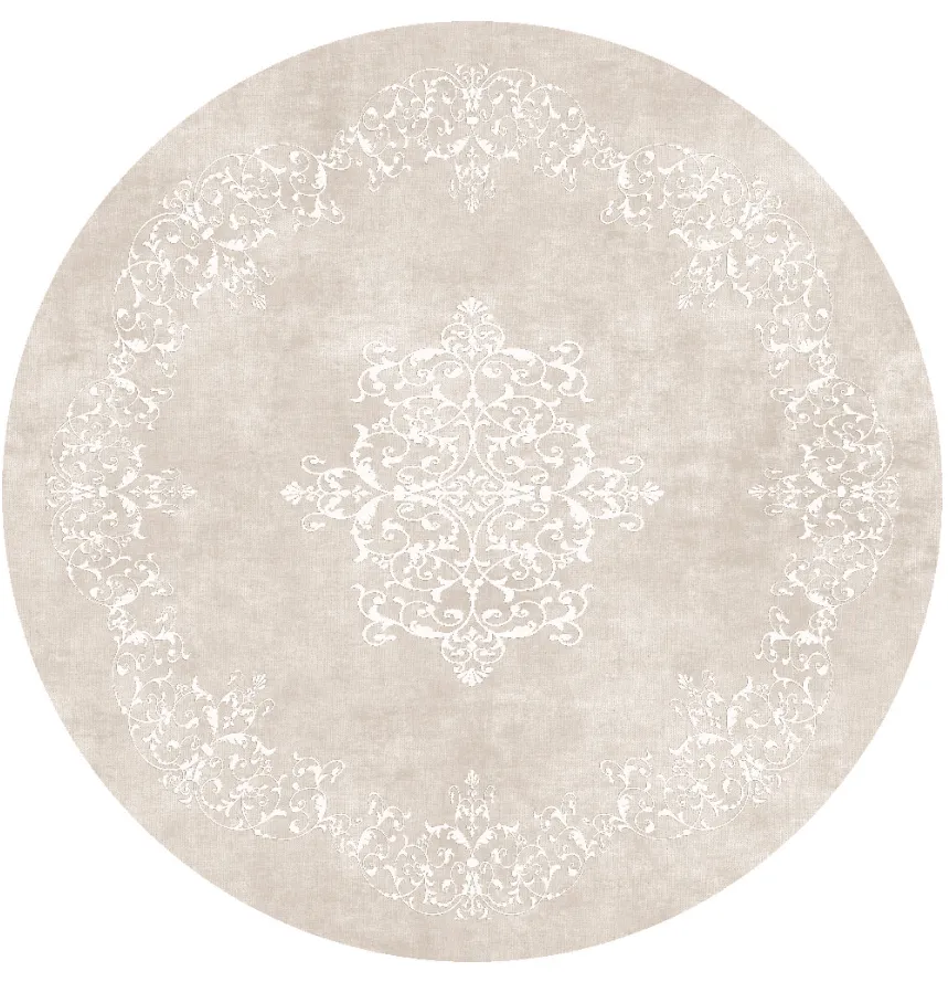 Rund Teppich - Santi (beige/weiß)